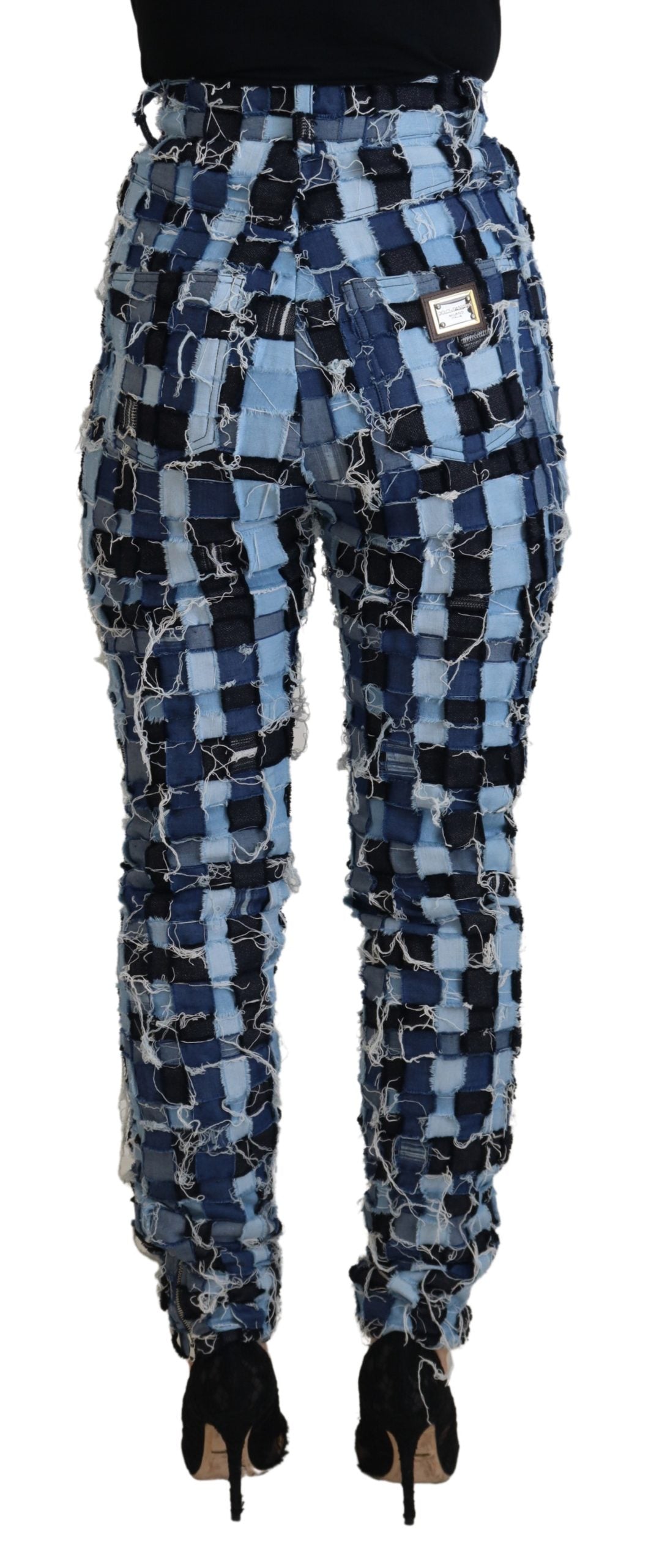 Dolce & Gabbana multicolor patchwork cotton jeans-3