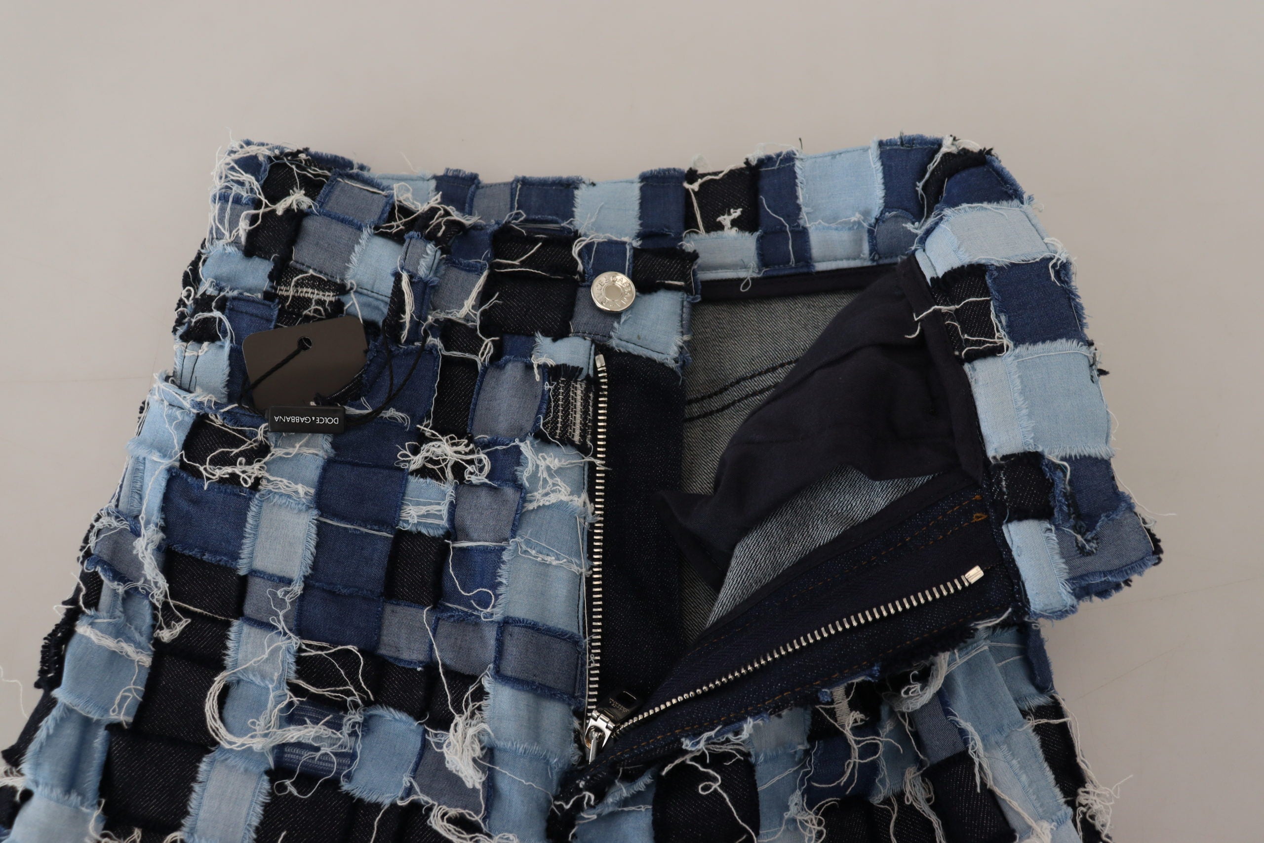 Dolce & Gabbana multicolor patchwork cotton jeans-4