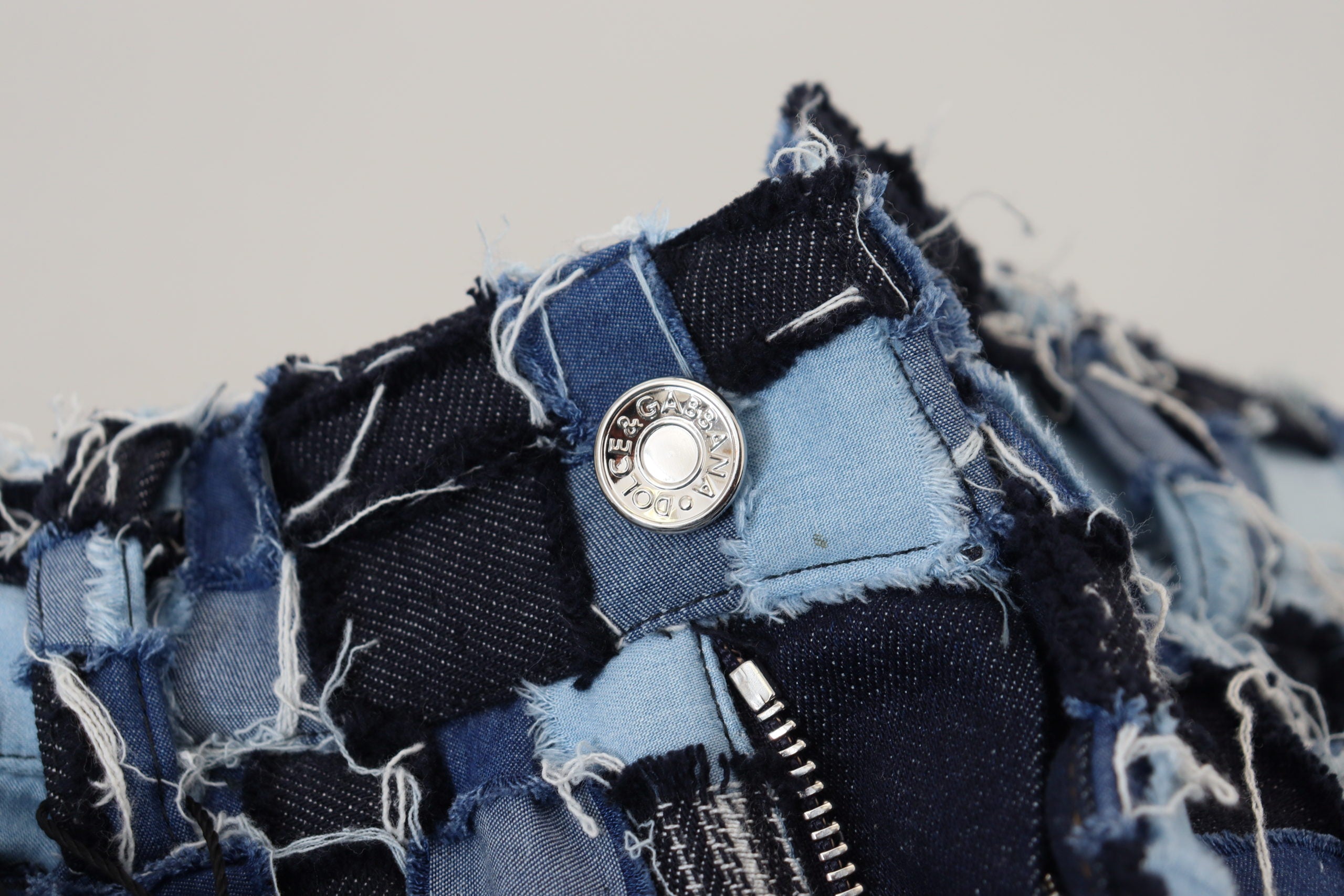 Dolce & Gabbana multicolor patchwork cotton jeans-5