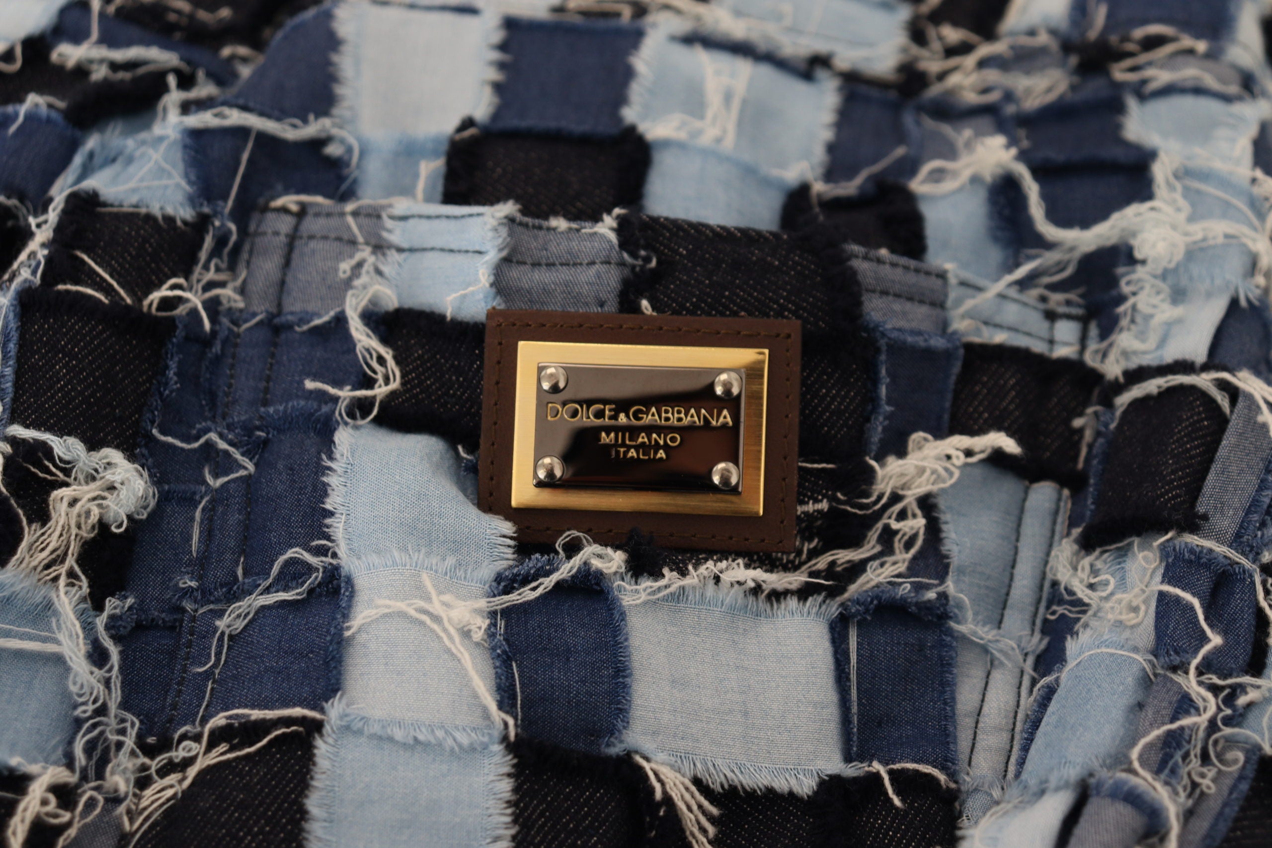 Dolce & Gabbana multicolor patchwork cotton jeans-6