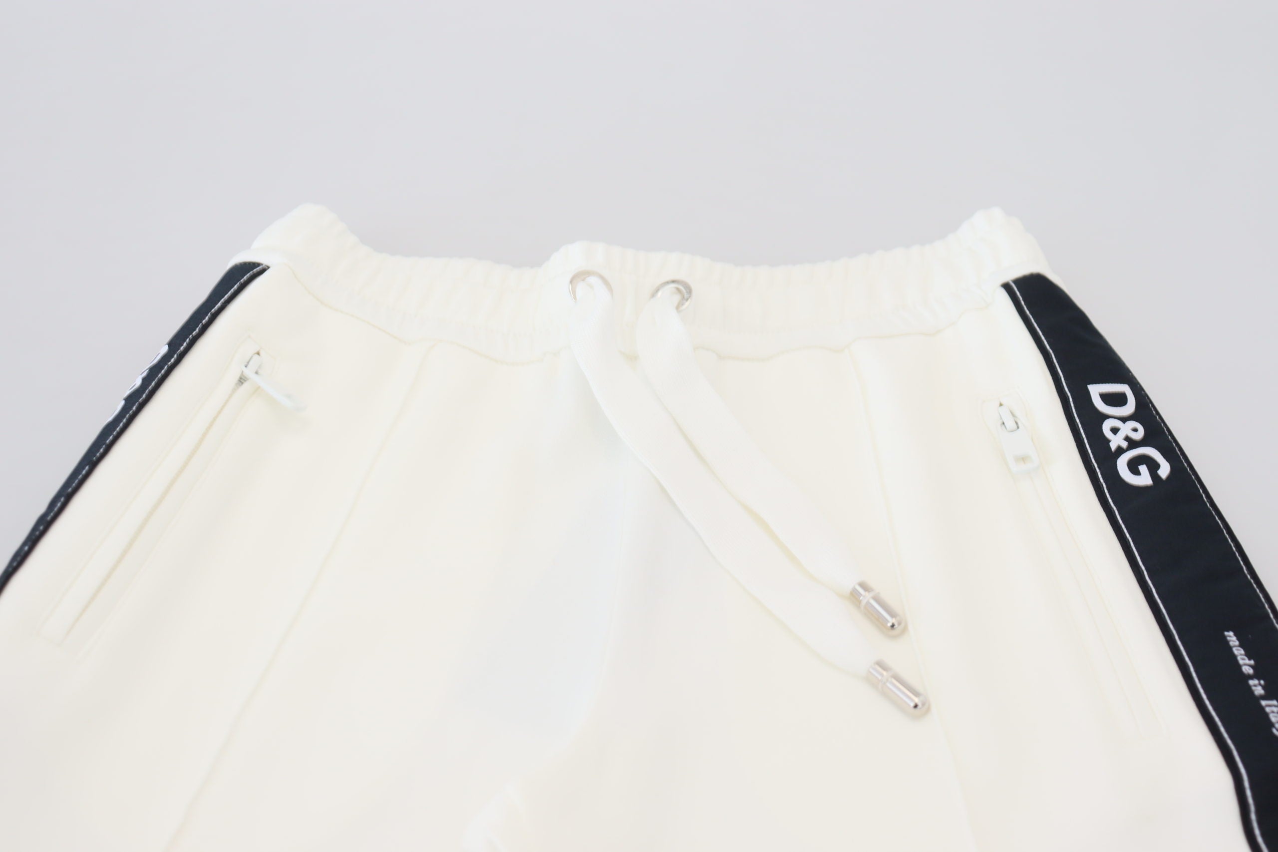 Dolce & Gabbana White DG Logo Sweatpants-4