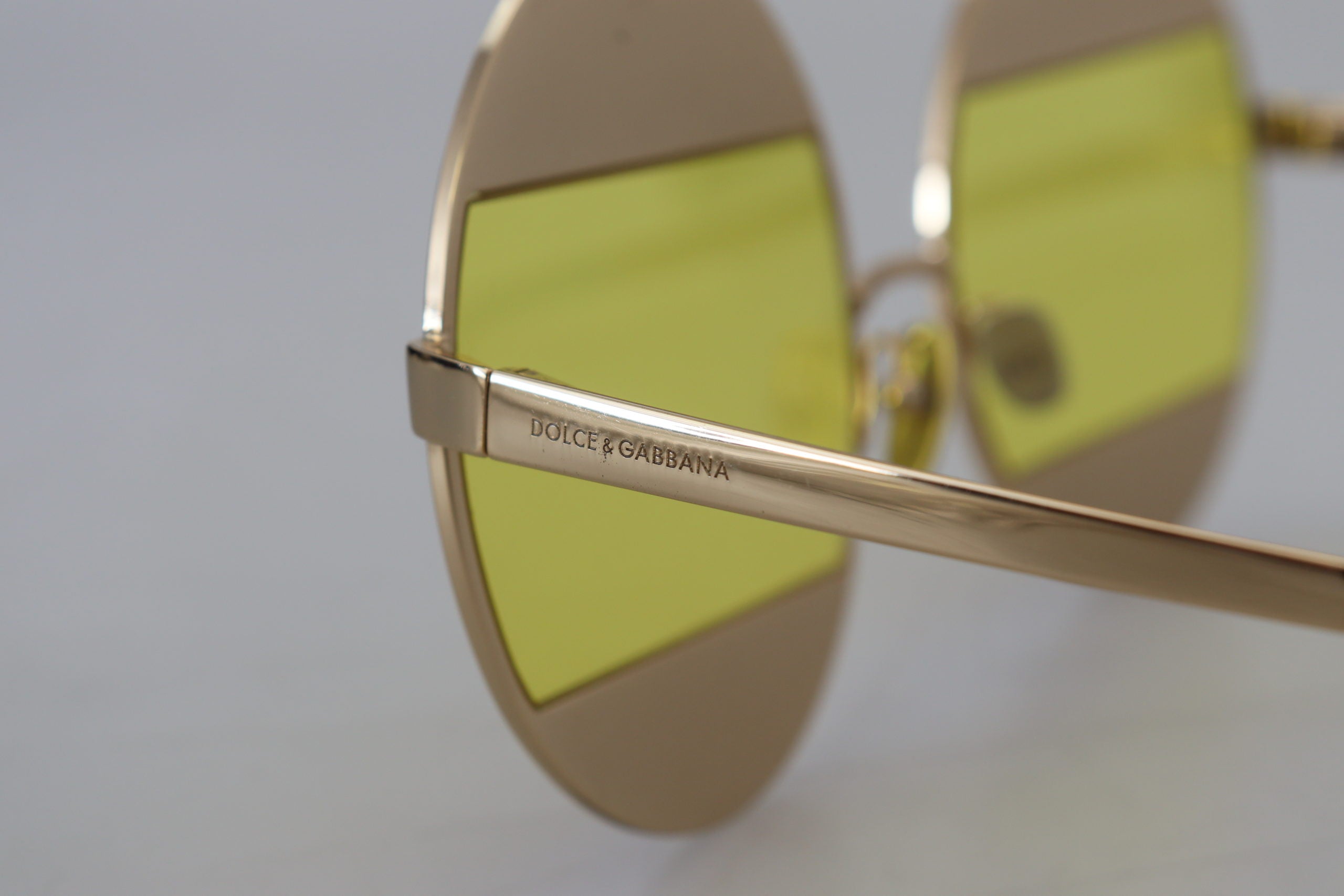 Dolce & Gabbana Gold Oval Metal Crystal Shades DG2209B Sunglasses-6