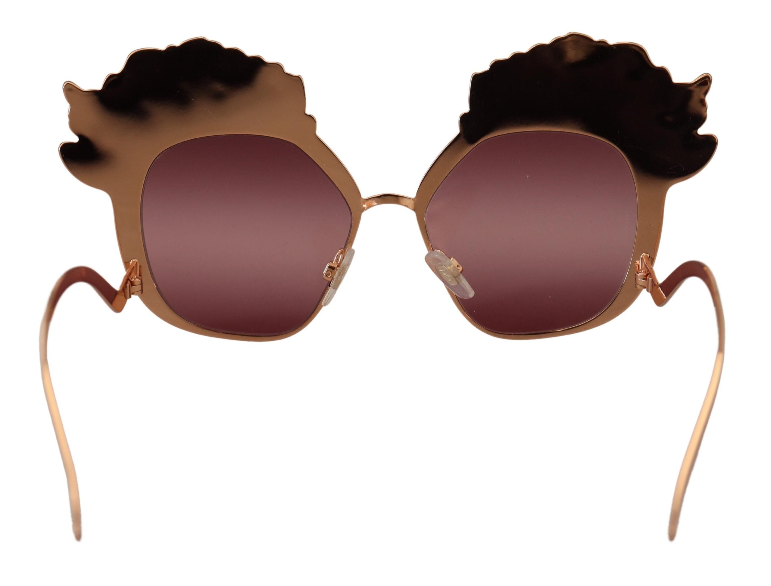 Dolce & Gabbana Rose Gold Sequin Embroidery DG2202 Sunglasses-5