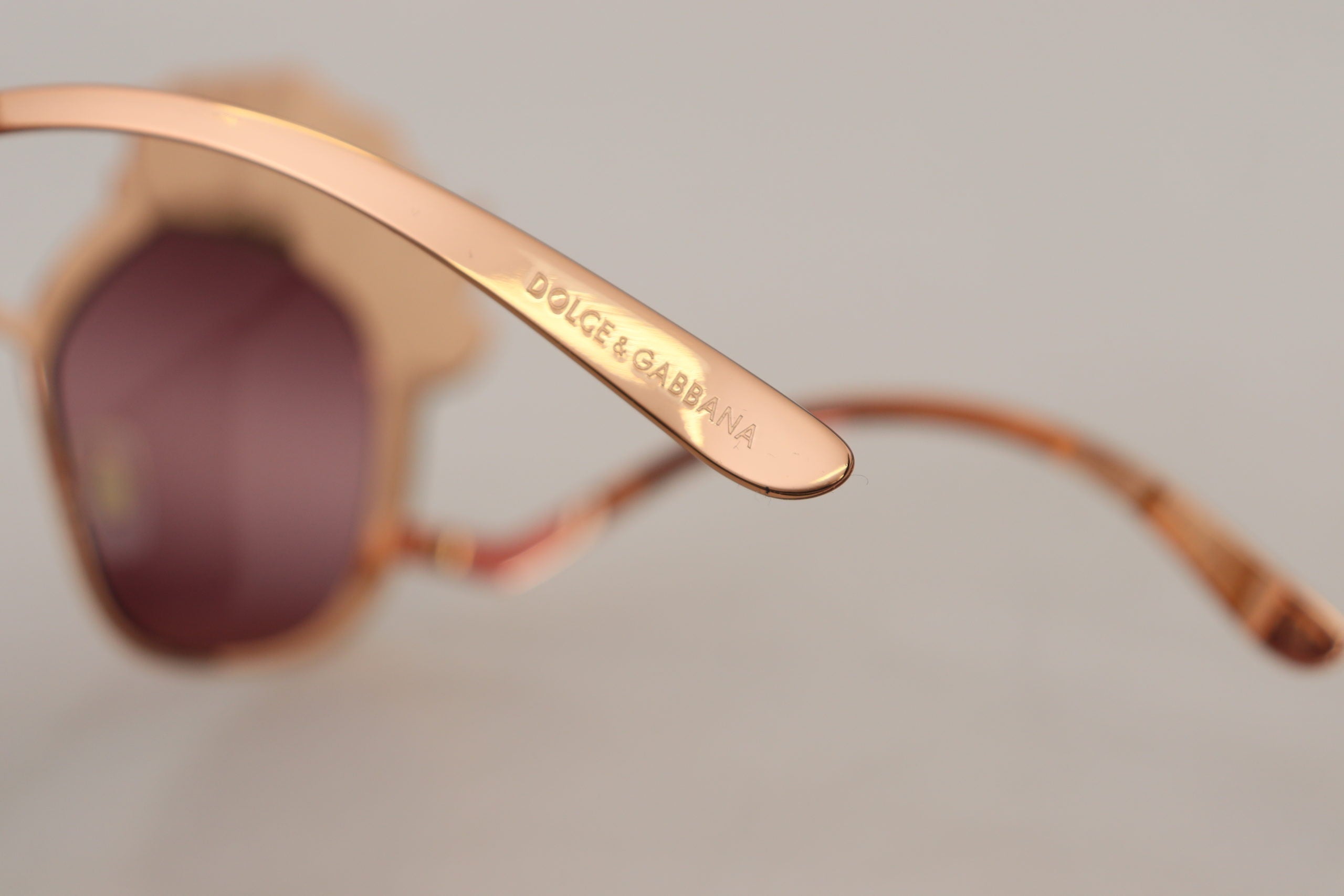 Dolce & Gabbana Rose Gold Sequin Embroidery DG2202 Sunglasses-6