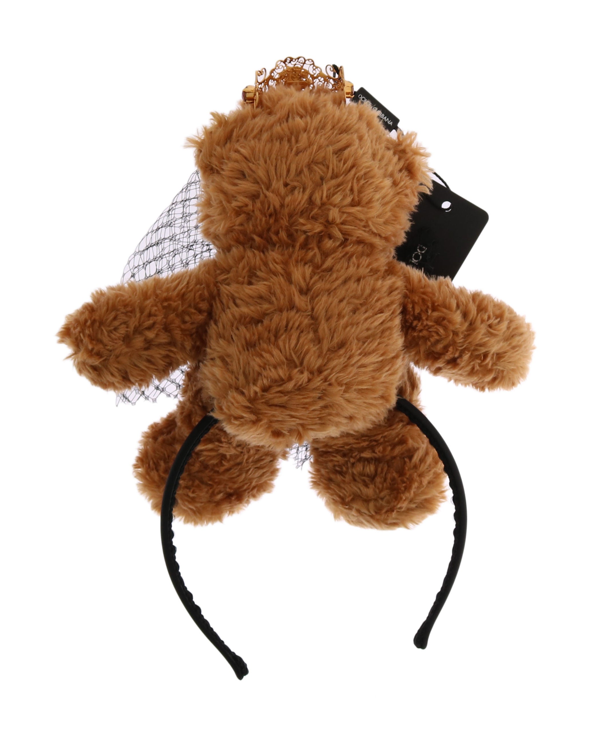 Dolce & Gabbana Teddybär Gold Kristallkrone Tiara Diadem Haarband-2