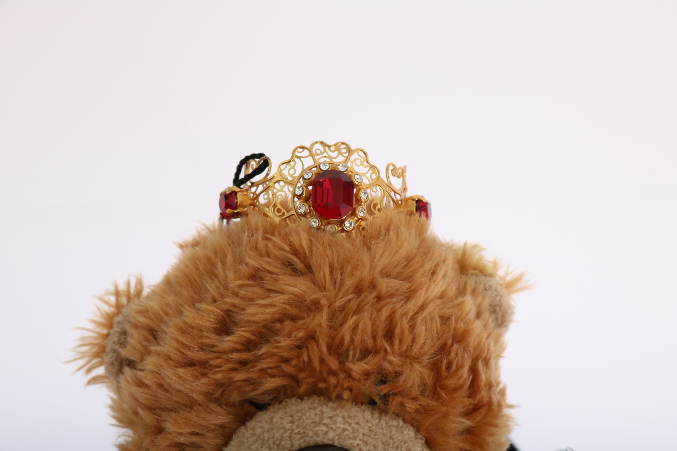 Dolce & Gabbana Teddybär Gold Kristallkrone Tiara Diadem Haarband-4