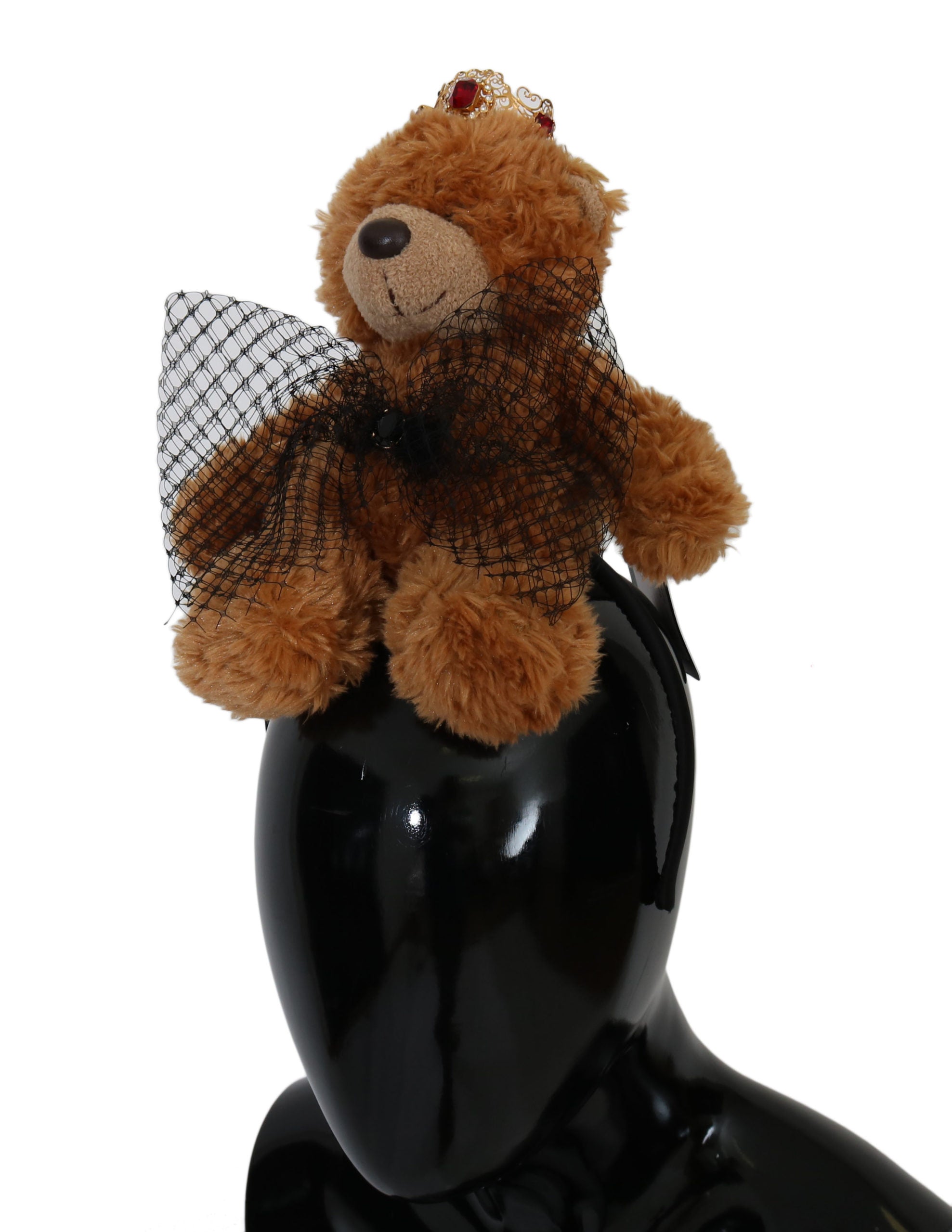 Dolce & Gabbana Teddybär Gold Kristallkrone Tiara Diadem Haarband-5