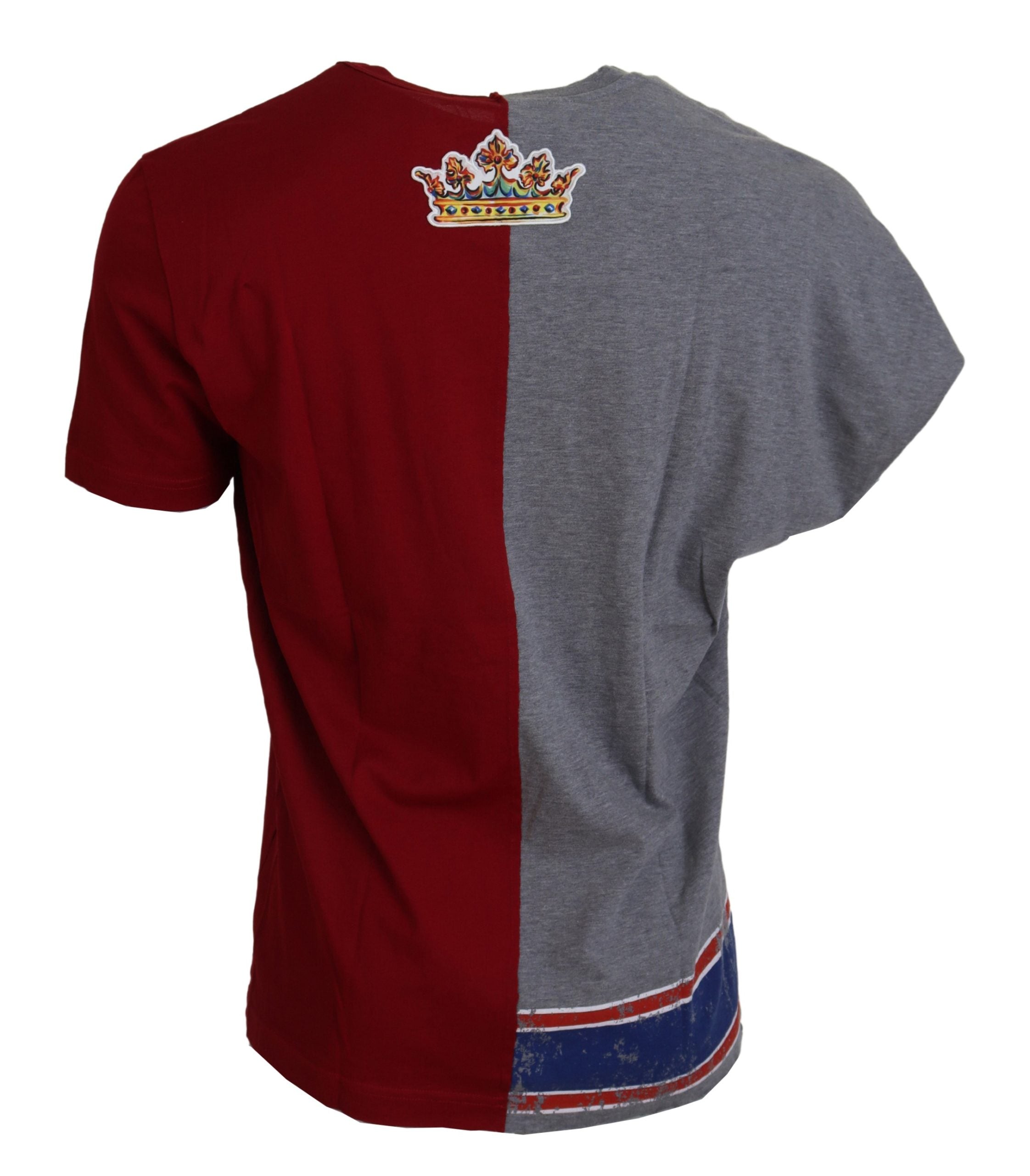 Dolce & Gabbana Red Grey Two Model DG Angel T-Shirt with round neck-3