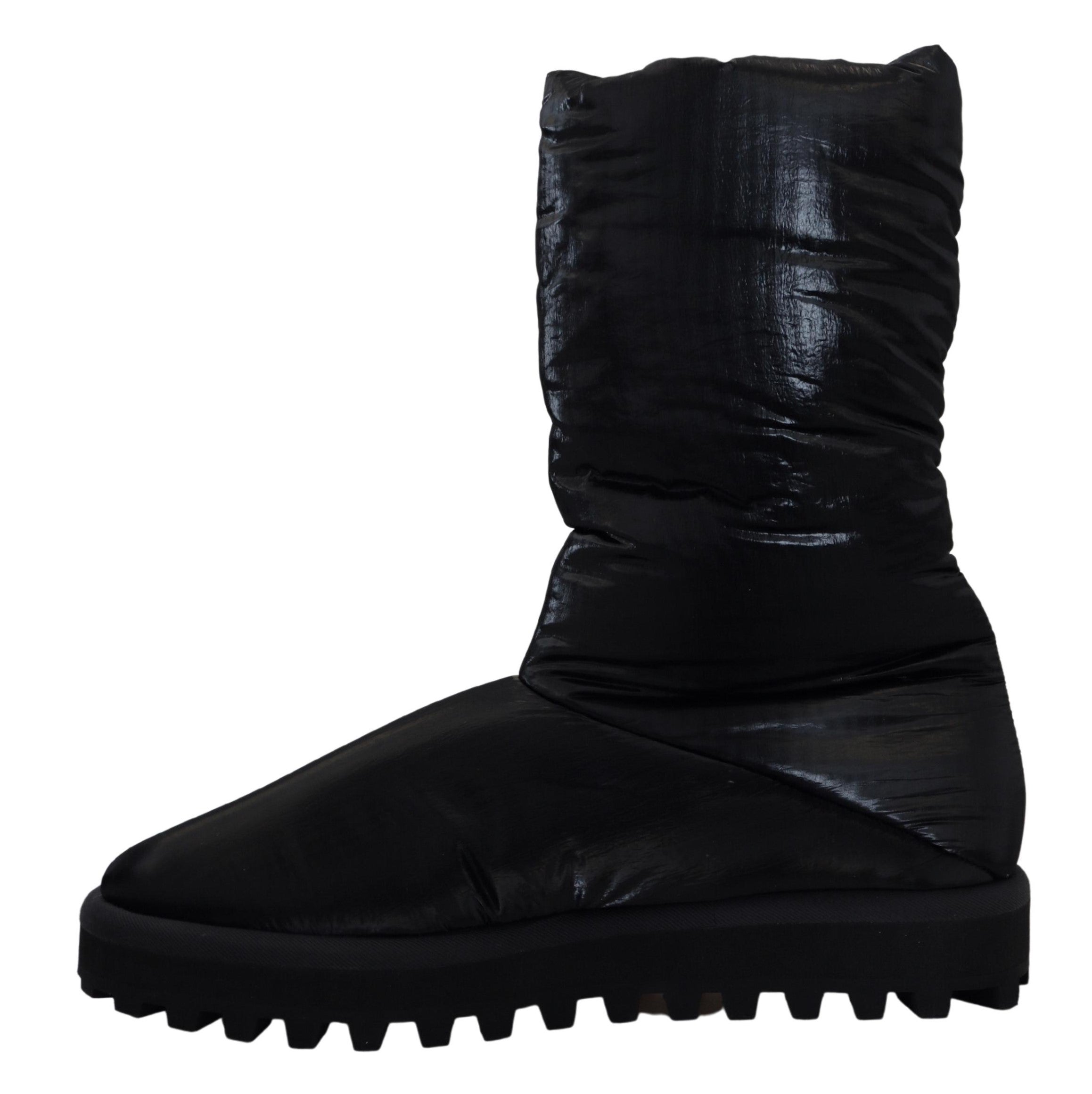 Dolce & Gabbana Black Padded Mid-Calf Winter Boots-2