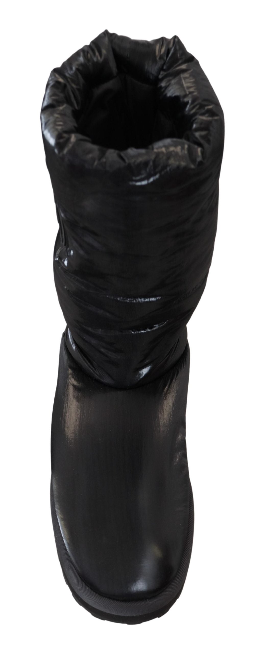 Dolce & Gabbana Black Padded Mid-Calf Winter Boots-4