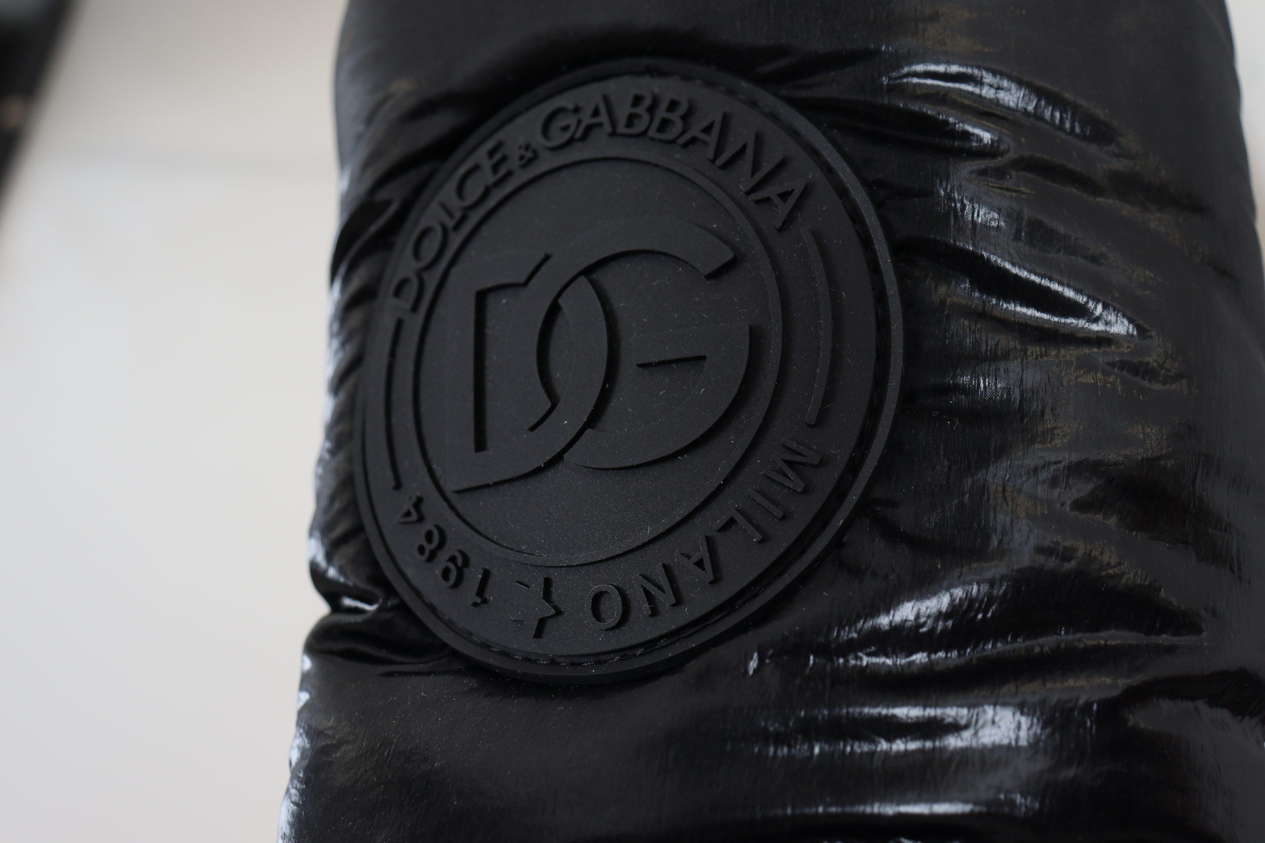 Dolce & Gabbana Black Padded Mid-Calf Winter Boots-8