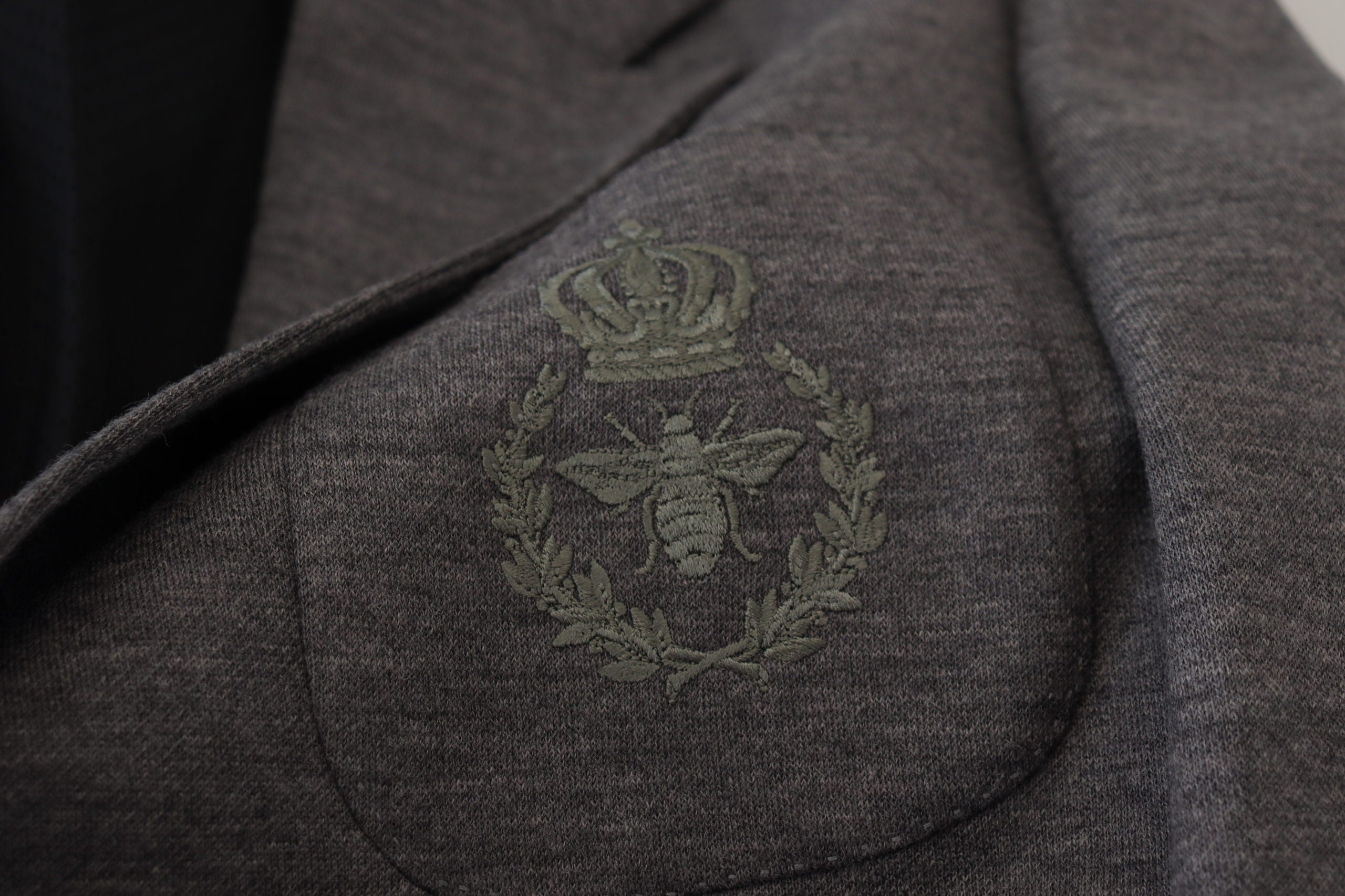 Dolce & Gabbana Grey Wool Stretch Slim Fit Jacket Blazer-8