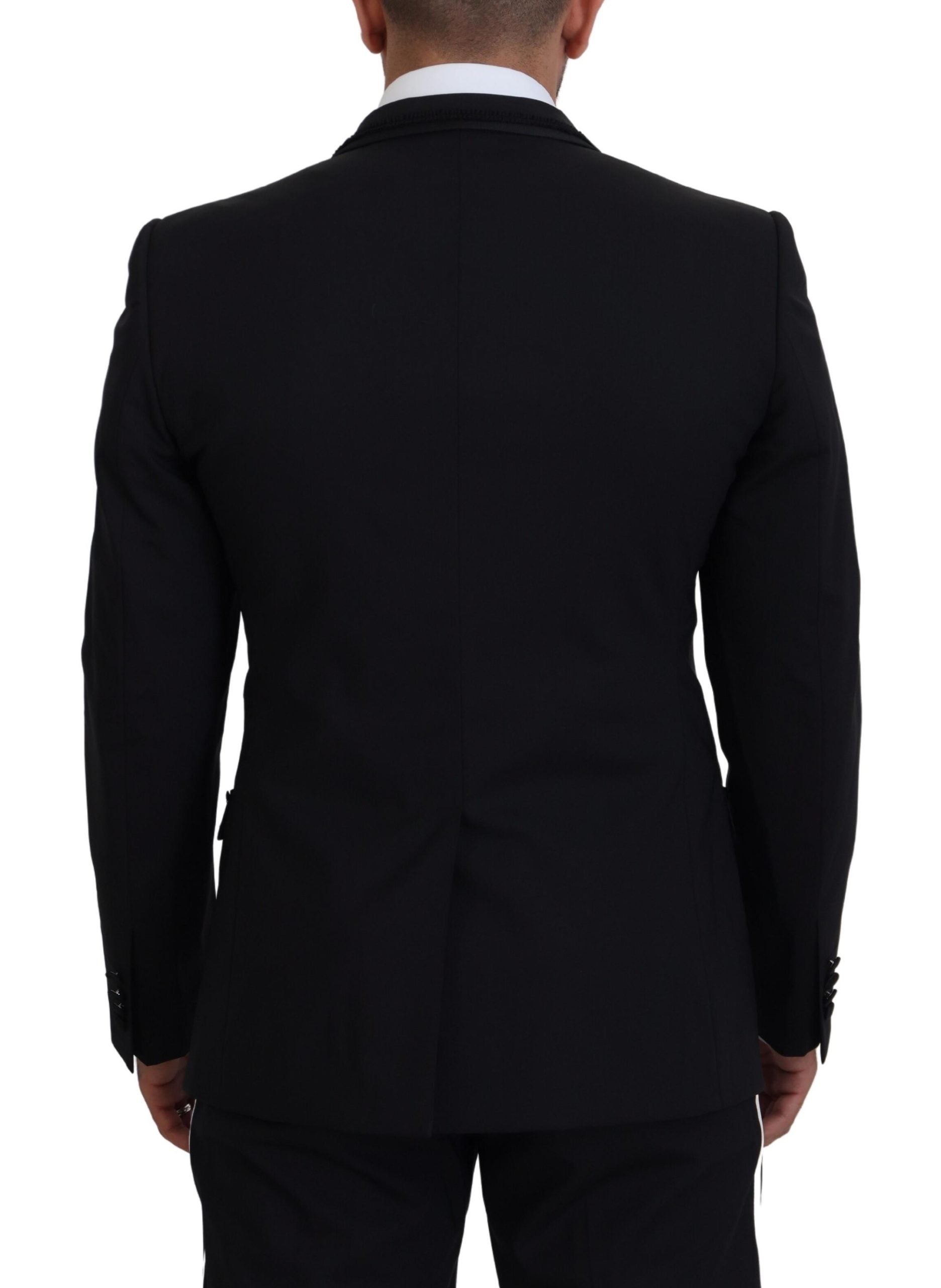 Dolce & Gabbana Black MARTINI Slim Fit Jacket Blazer-3