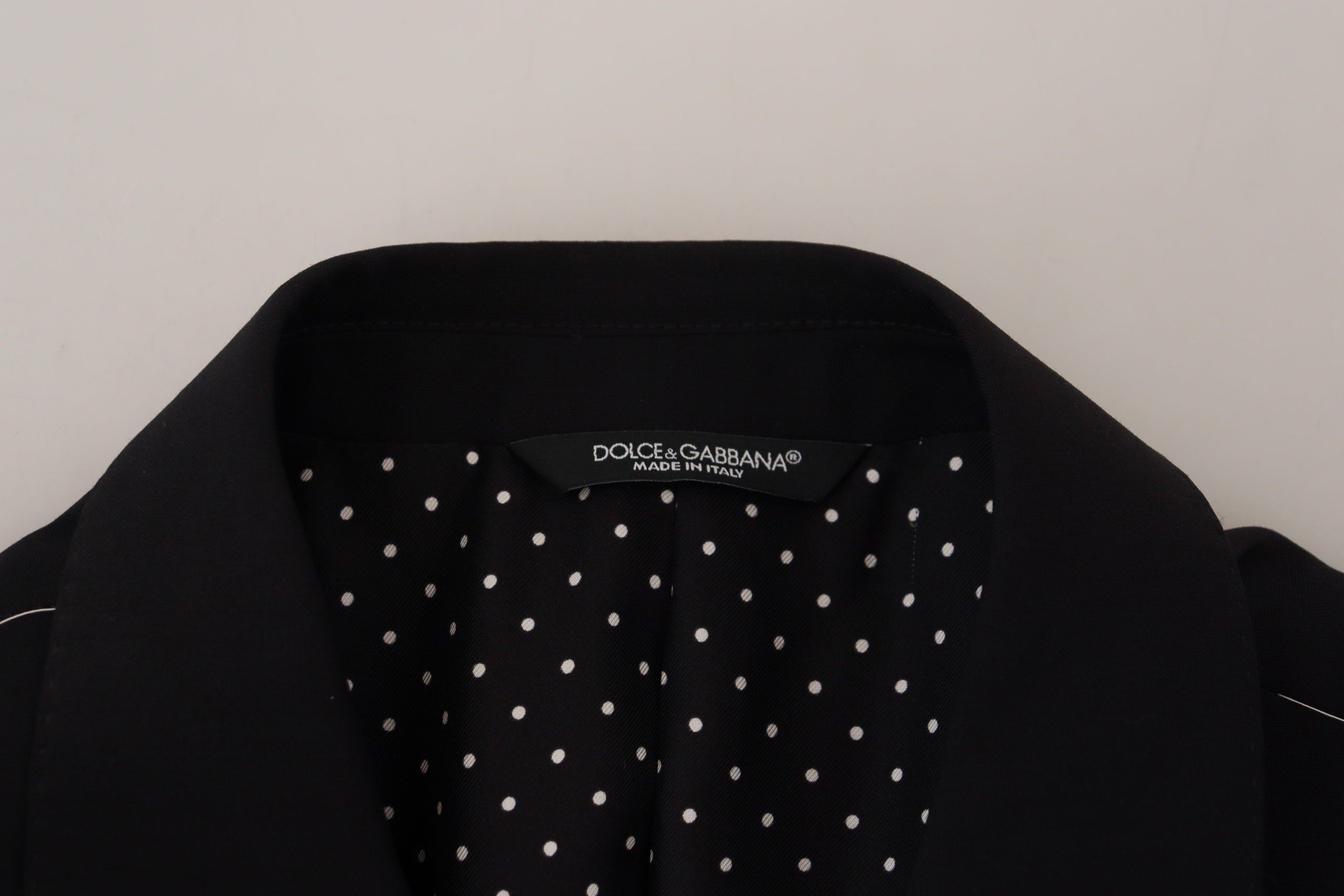 Dolce & Gabbana Black Wool Stretch Slim Fit Jacket Blazer-8