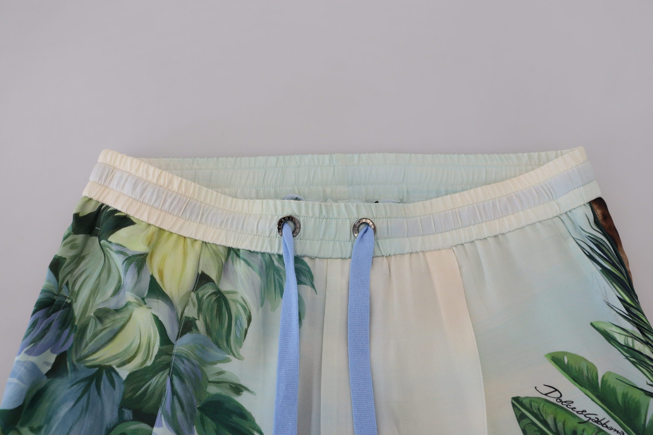 Dolce & Gabbana Weiße Jogginghose mit Blumenmuster für Männer-5