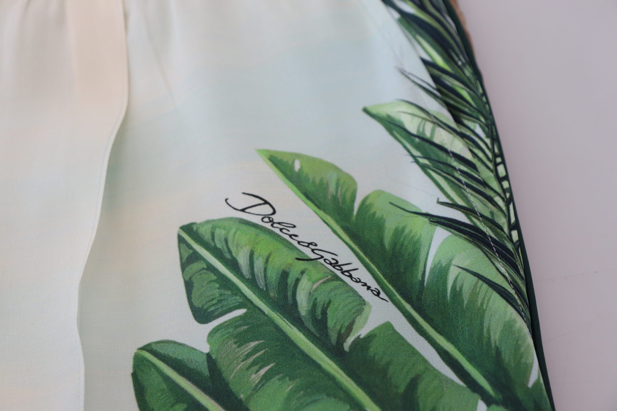 Dolce & Gabbana Weiße Jogginghose mit Blumenmuster für Männer-7