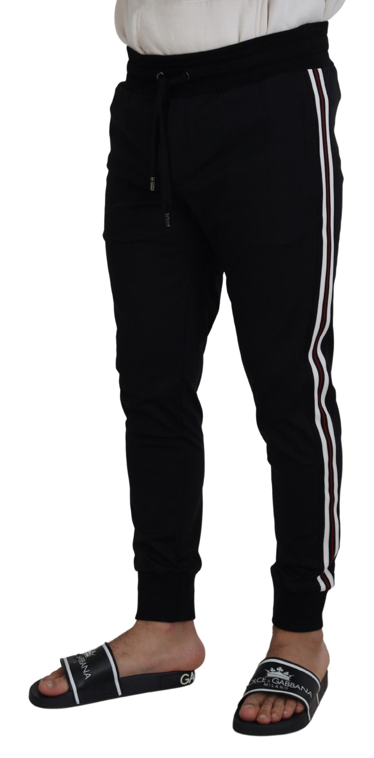 Dolce & Gabbana Black DG Print Men's Joggers-2