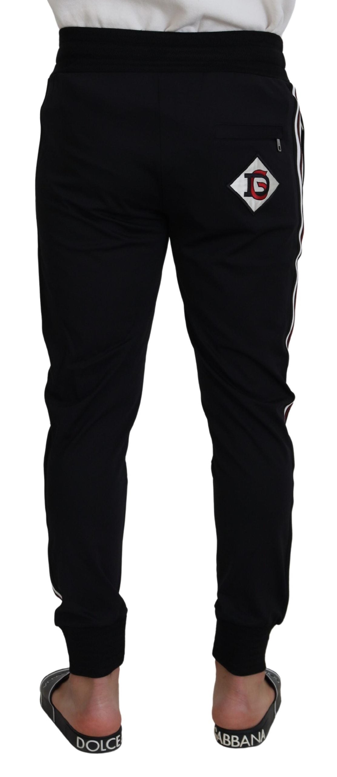 Dolce & Gabbana Black DG Print Men's Joggers-3