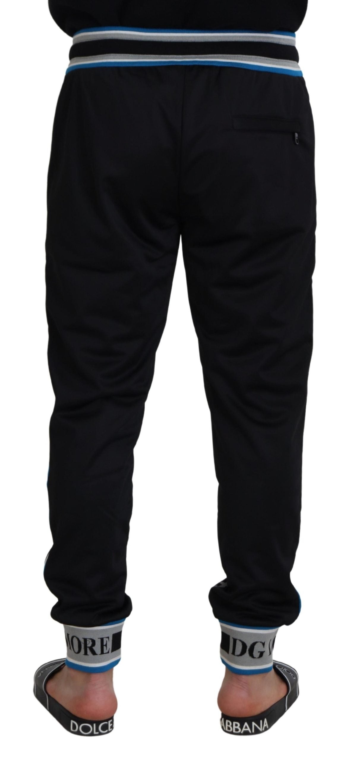 Dolce & Gabbana Multicolored DG King Jogger Trousers with Leopard Print-3
