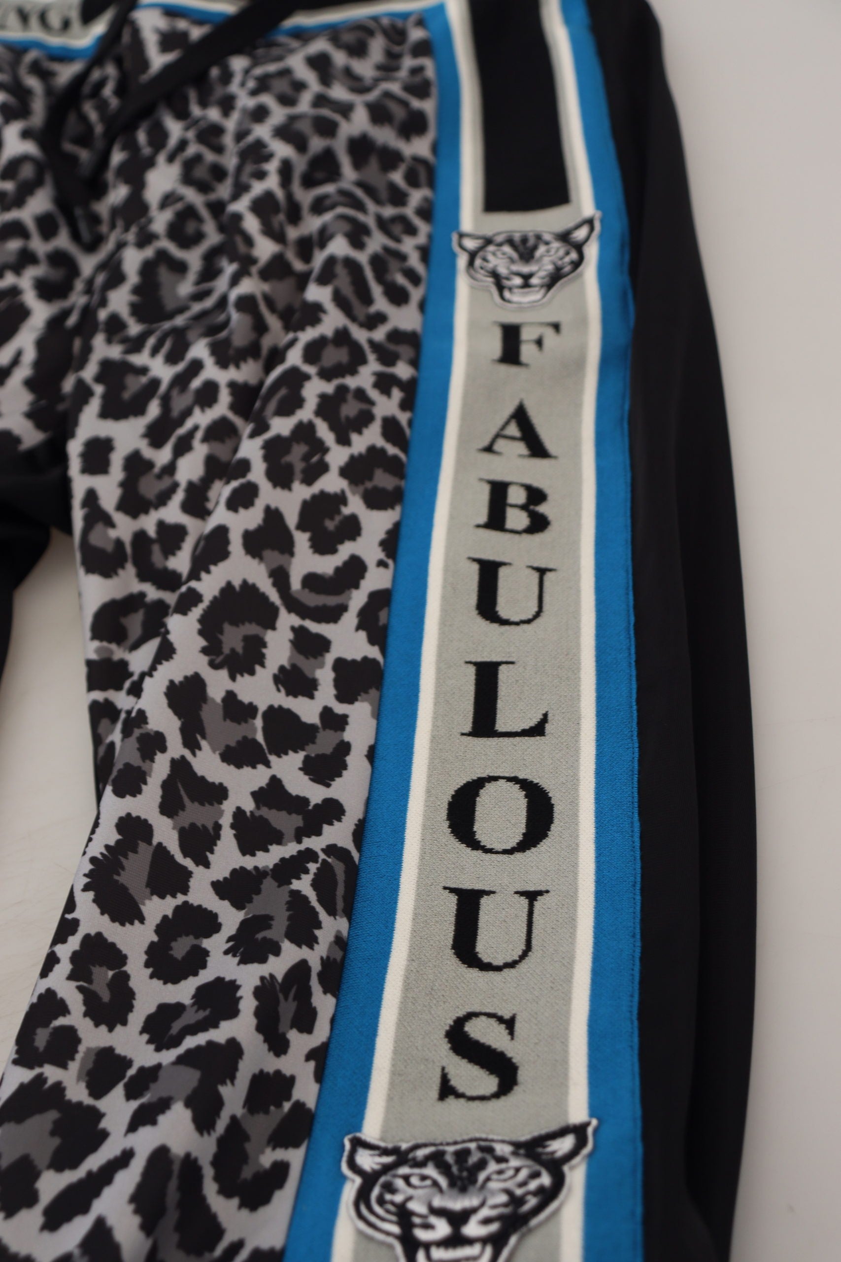 Dolce & Gabbana Multicolored DG King Jogger Trousers with Leopard Print-6
