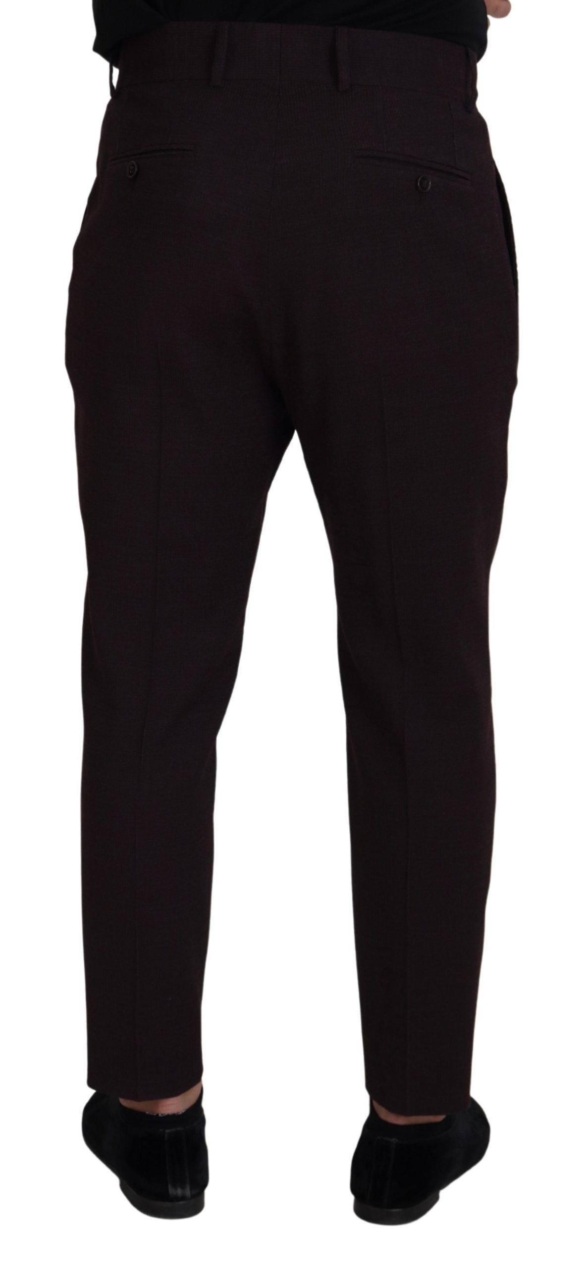 Dolce & Gabbana Brown Cotton Chino Men's Trousers-2
