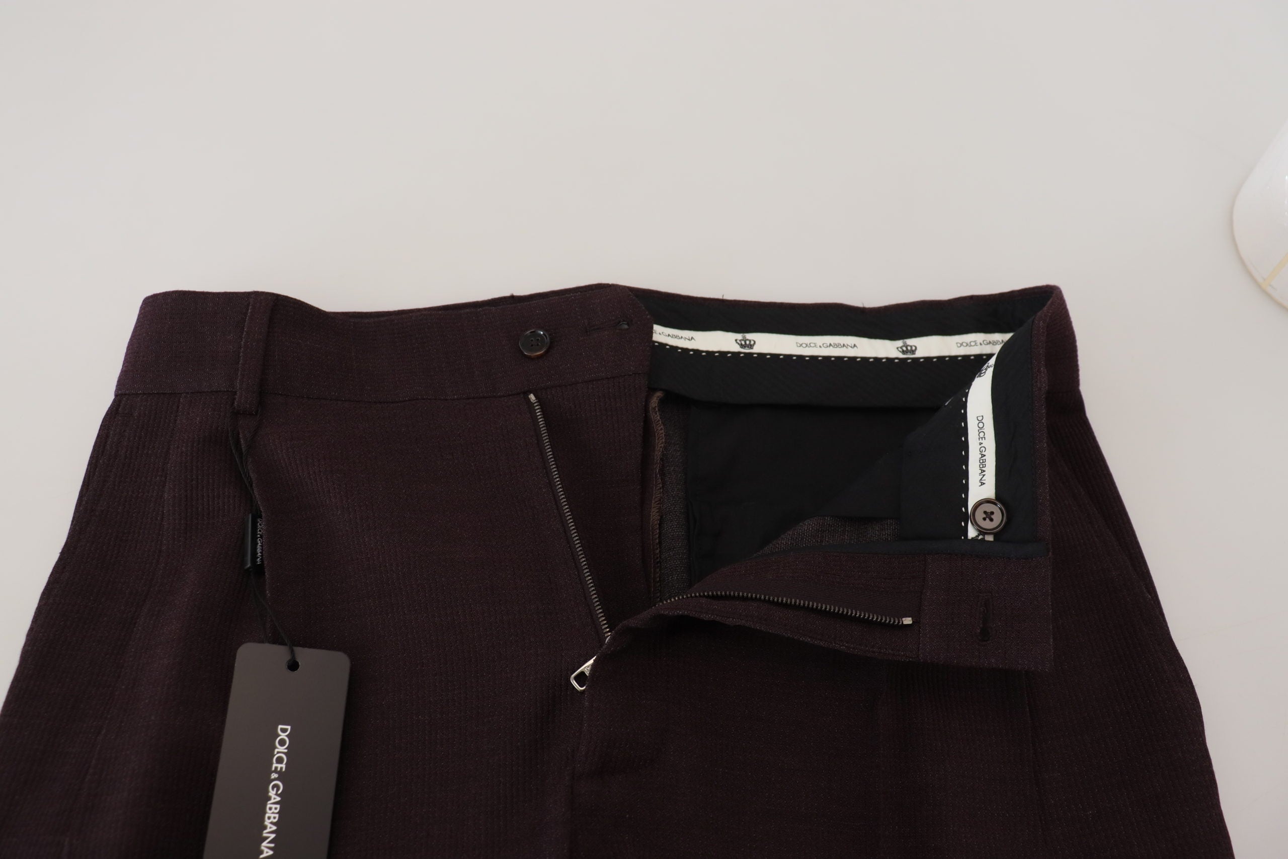 Dolce & Gabbana Brown Cotton Chino Men's Trousers-4