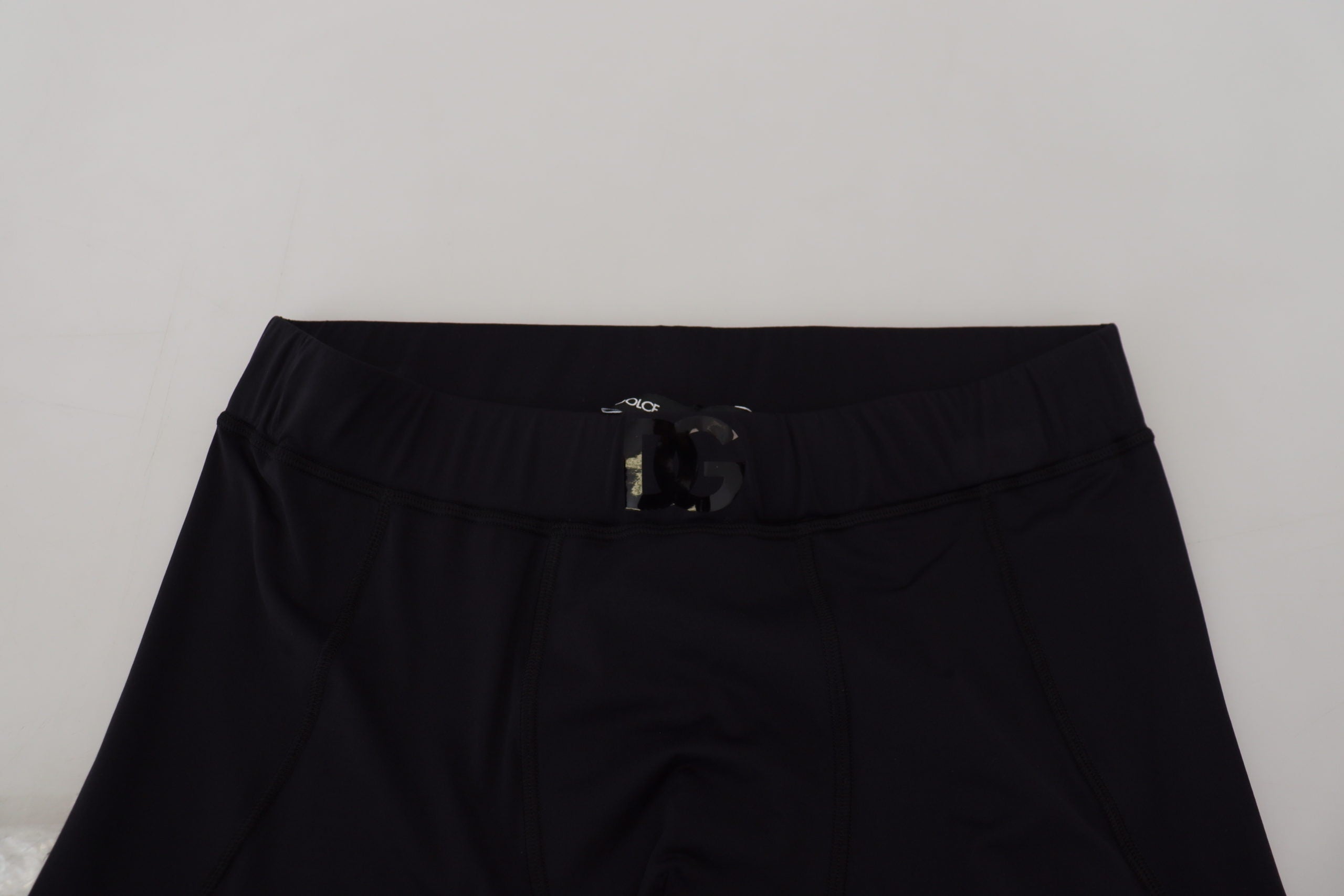 Dolce & Gabbana Black Nylon Slim Fit Stretch Trousers-5