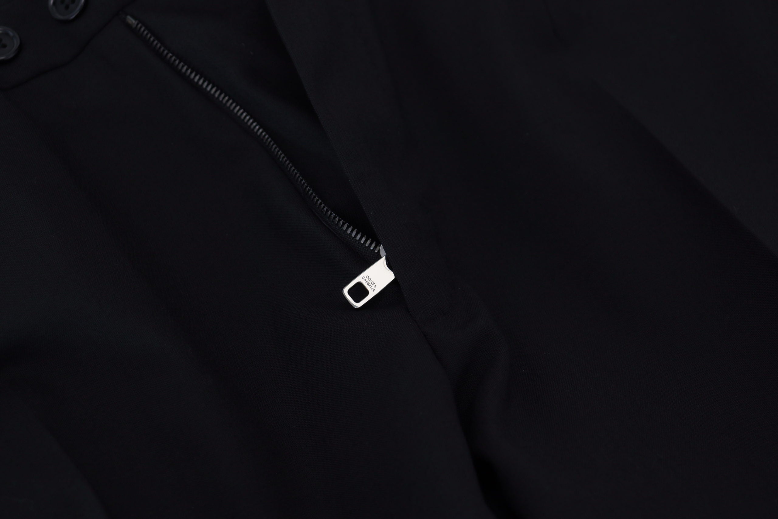 Dolce & Gabbana black polyester chino trousers for formal occasions-6