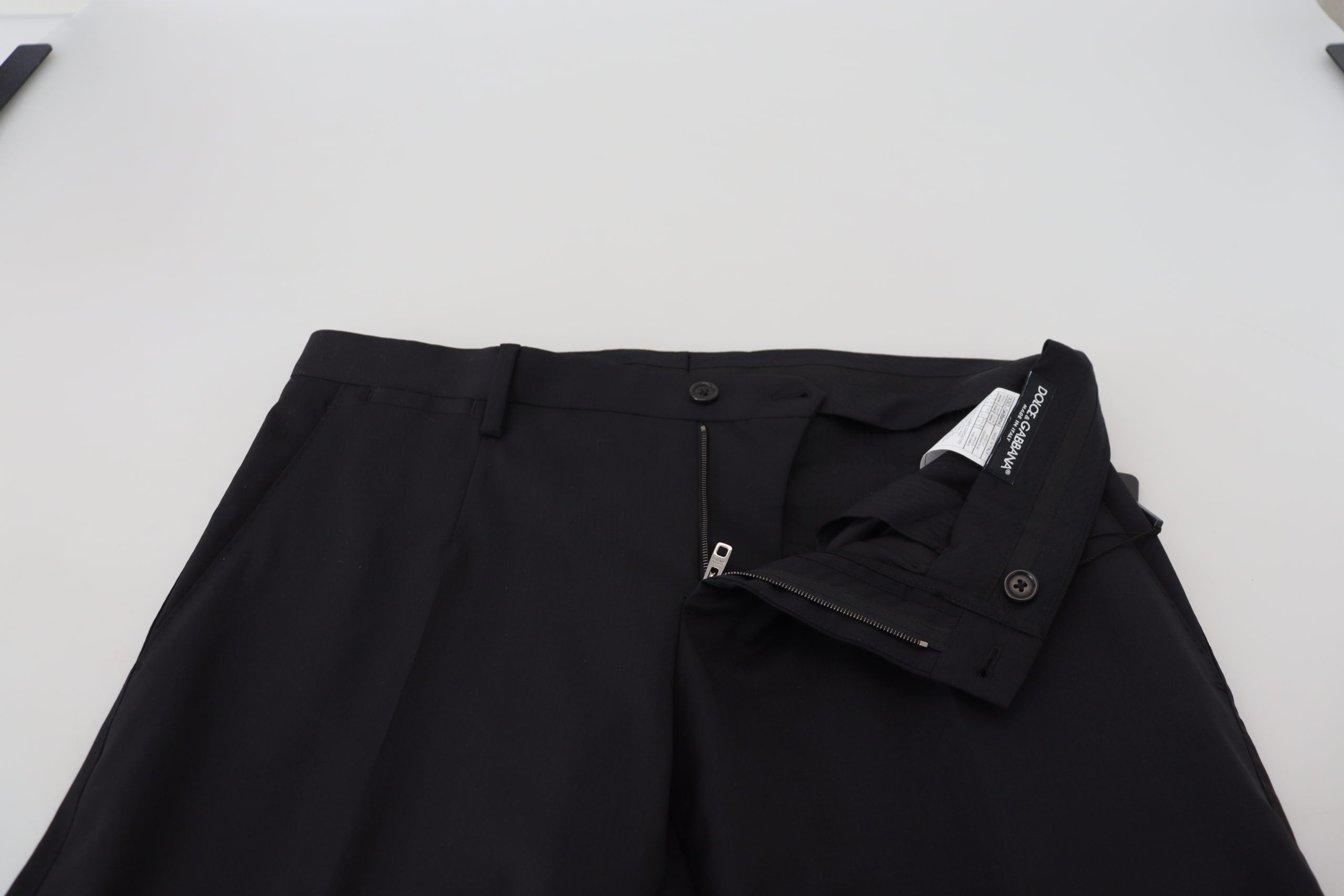 Dolce & Gabbana Schwarze Chino-Hose aus Wolle für formelle Anlässe-4