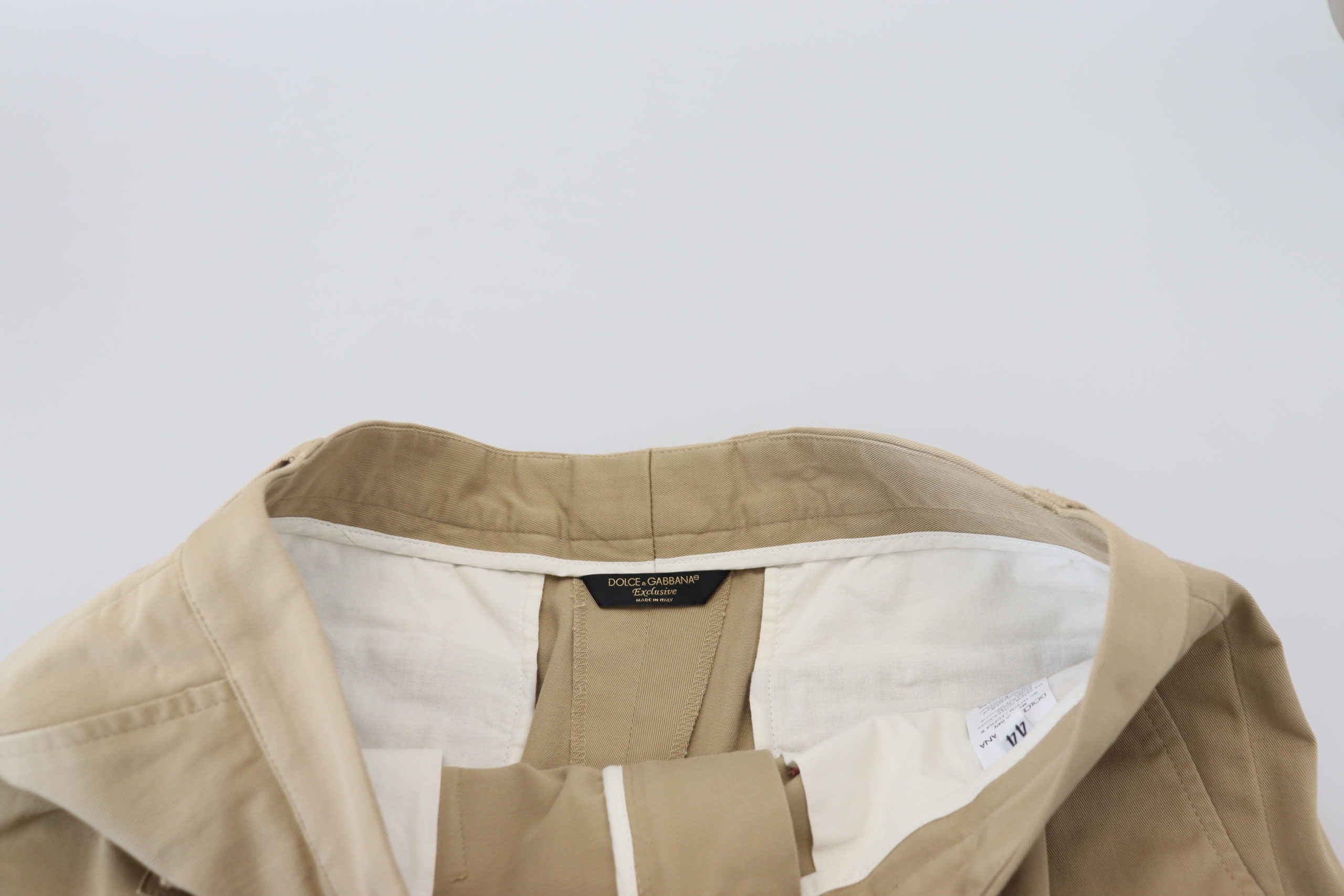 Dolce & Gabbana Beigefarbene Cargo-Bermudashorts aus Baumwolle-7