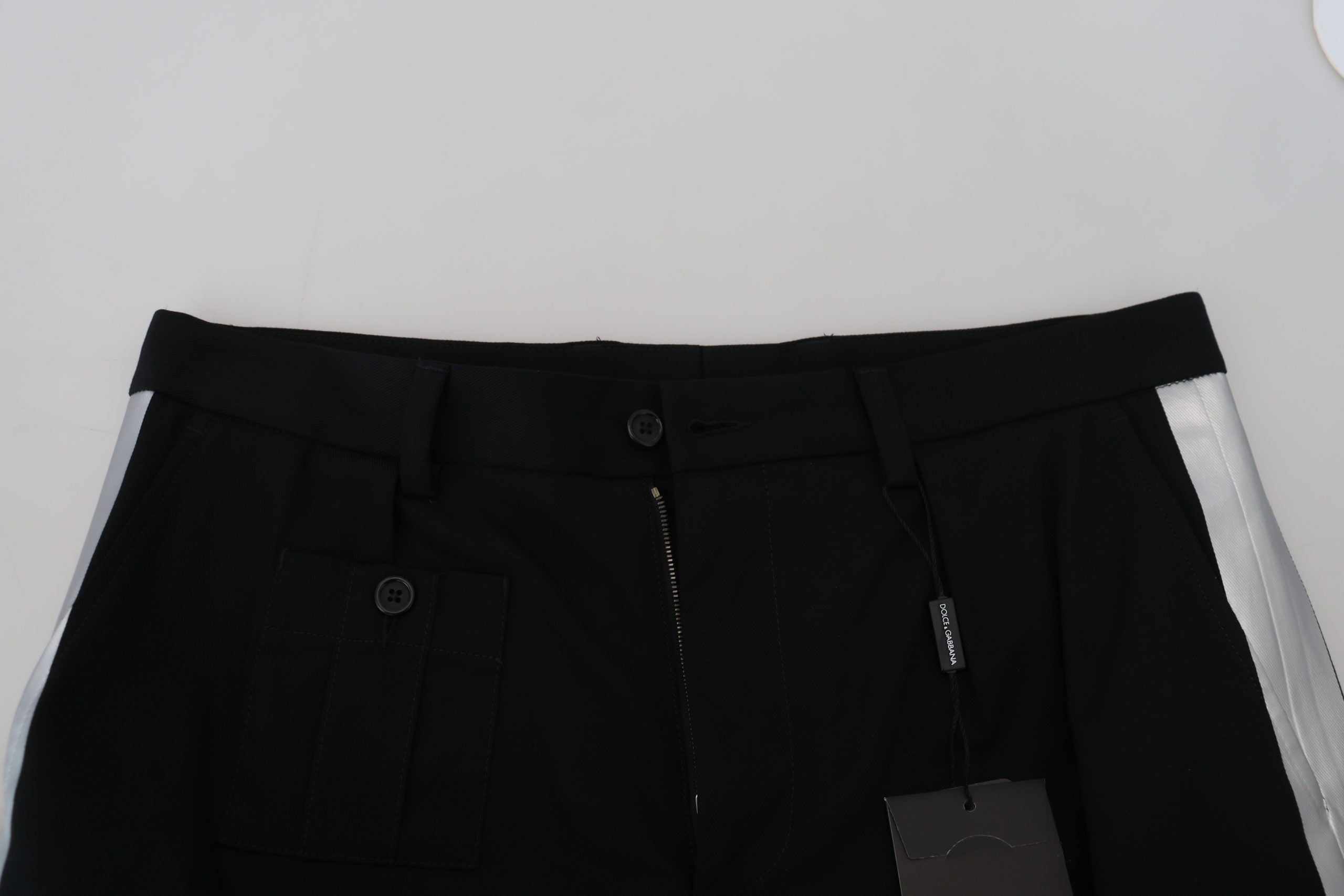 Dolce & Gabbana Black Bermuda Cargo Casual Shorts-5