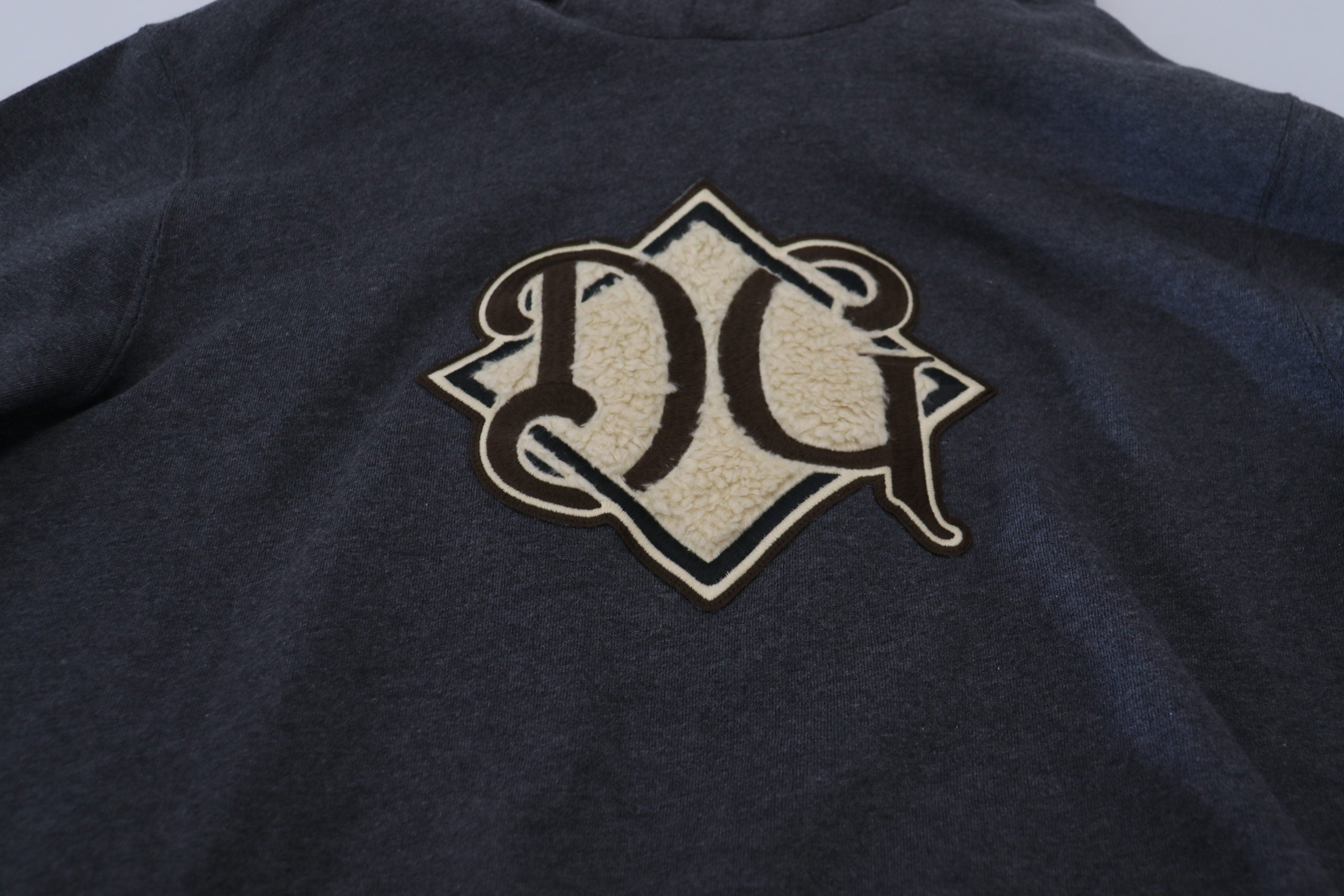 Dolce & Gabbana Grey Logo Cotton Hooded Sweatshirt-6