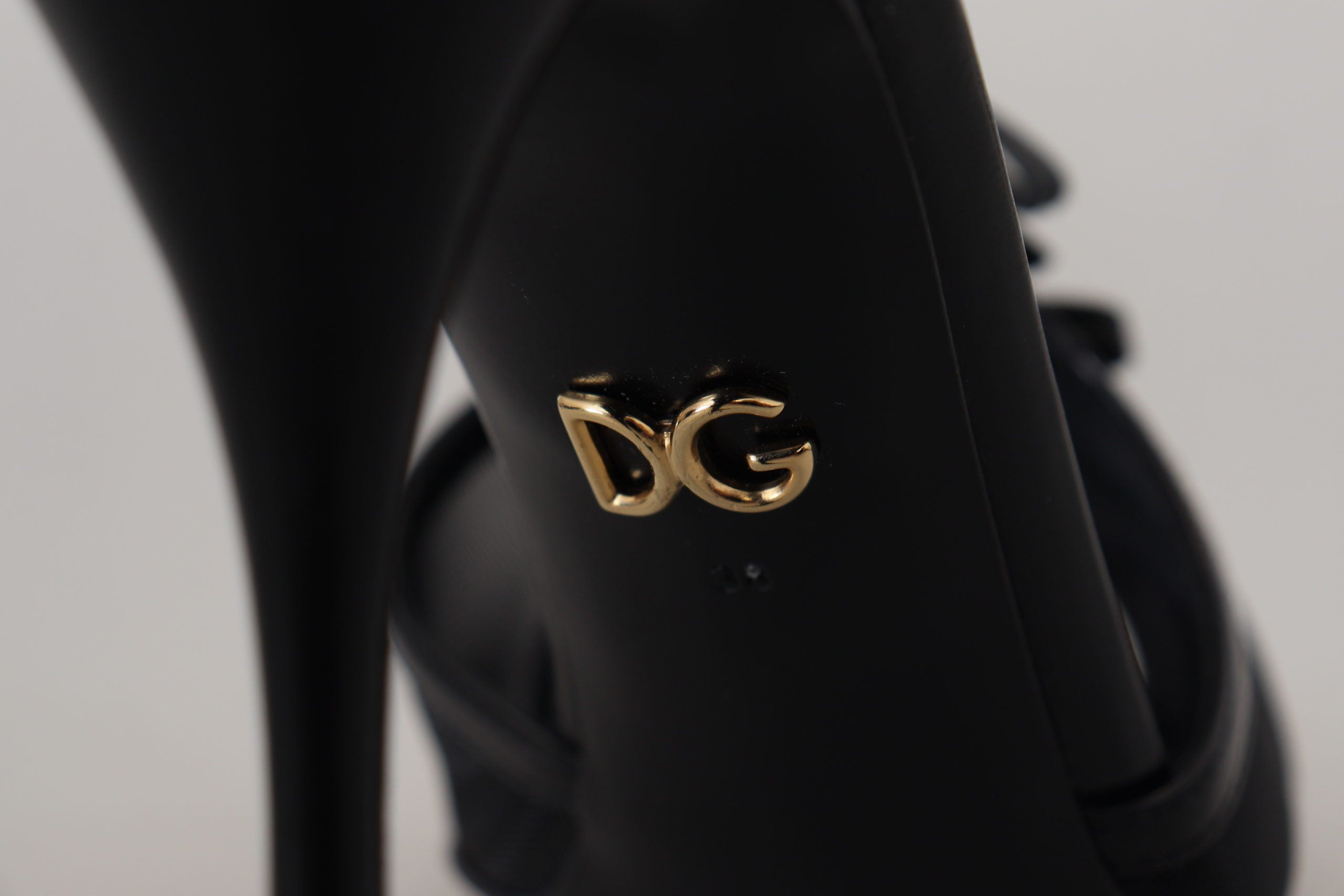 Dolce & Gabbana Schwarz Stiletto High Heels Sandalen Schuhe-7