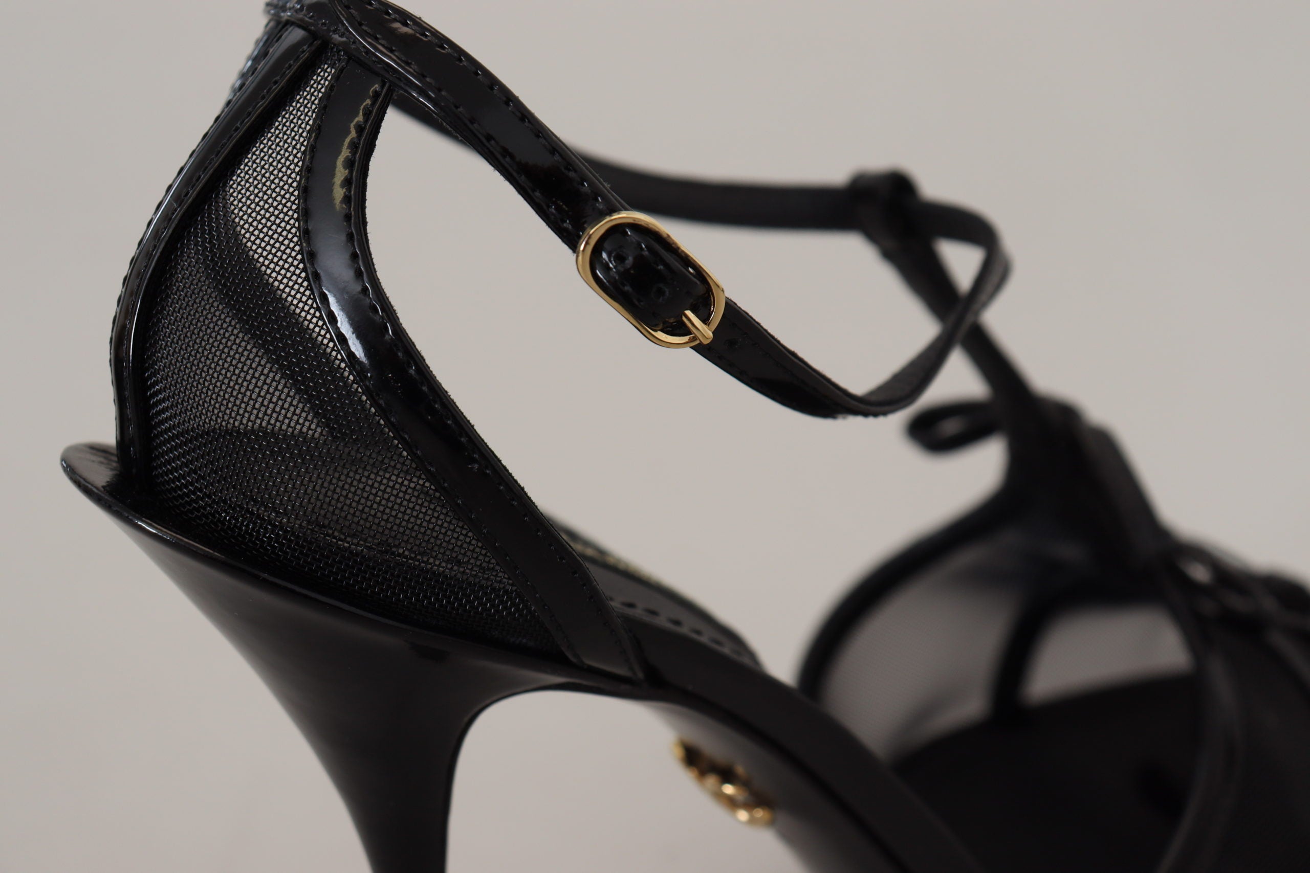 Dolce & Gabbana Schwarz Stiletto High Heels Sandalen Schuhe-8