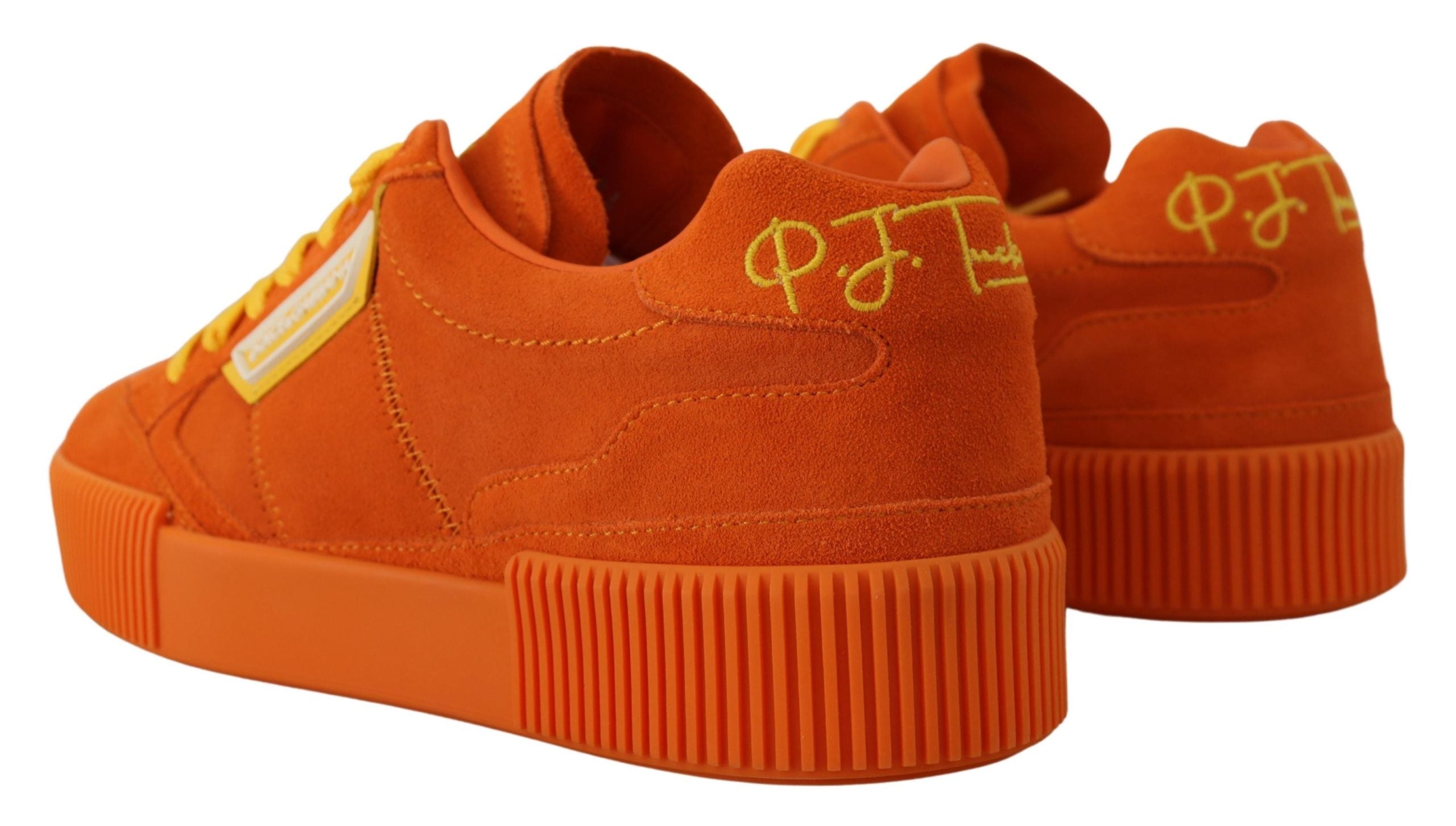 Zapatillas Pj Tucker de cuero naranja de Dolce & Gabbana-4