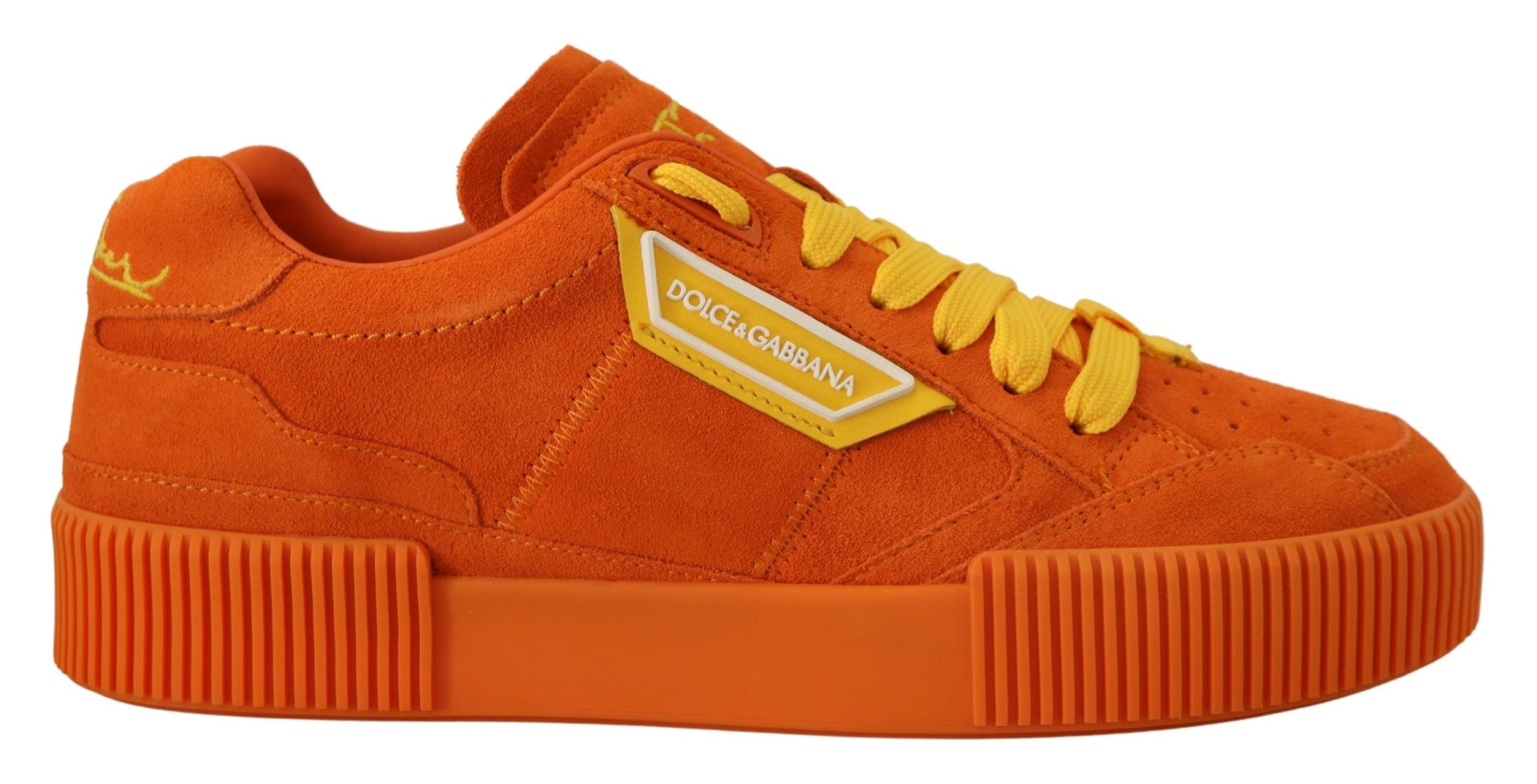 Zapatillas Pj Tucker de cuero naranja de Dolce & Gabbana-1