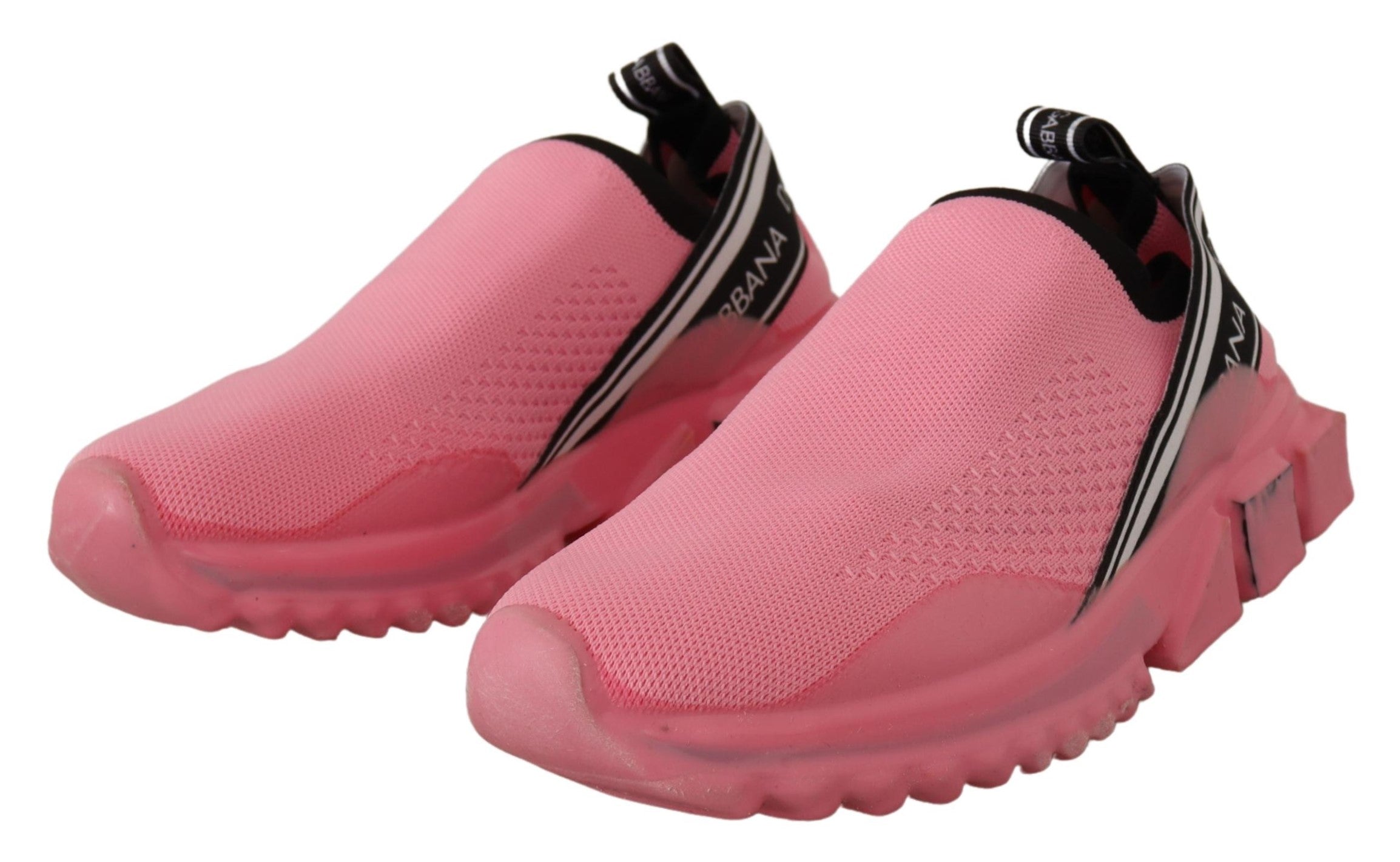 Zapatillas informales sin cordones Sorrento de caña baja en color rosa de Dolce & Gabbana-2
