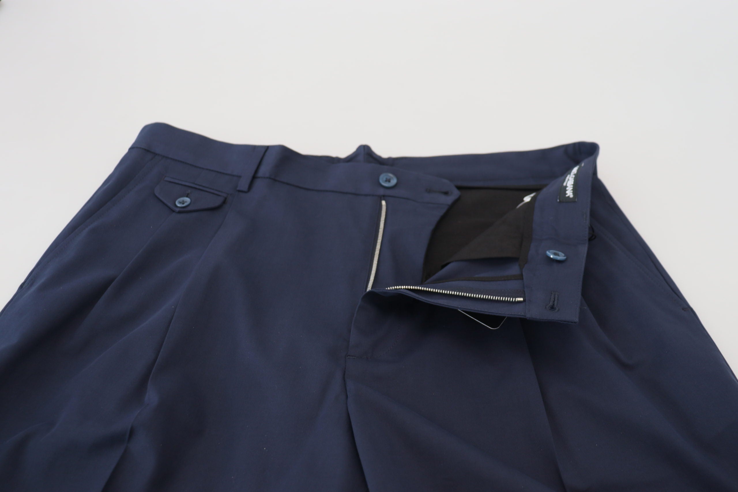 Dolce & Gabbana Blue Chinos Cotton Stretch Casual Shorts-5