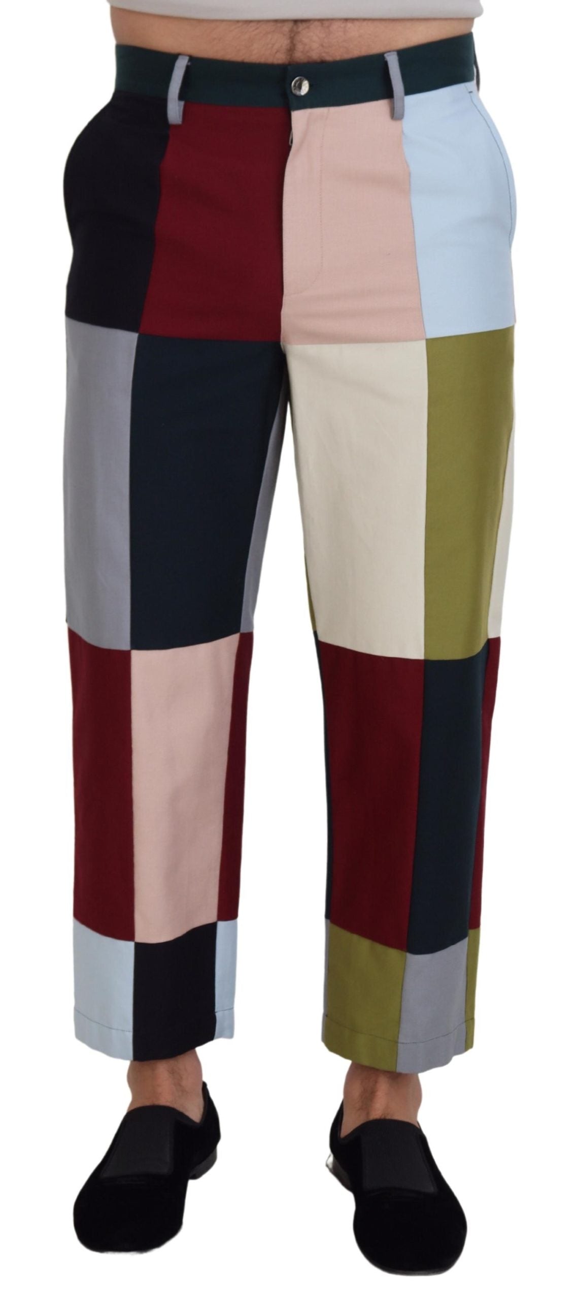 Dolce & Gabbana Multicolor Baumwoll-Patchwork-Hose-1