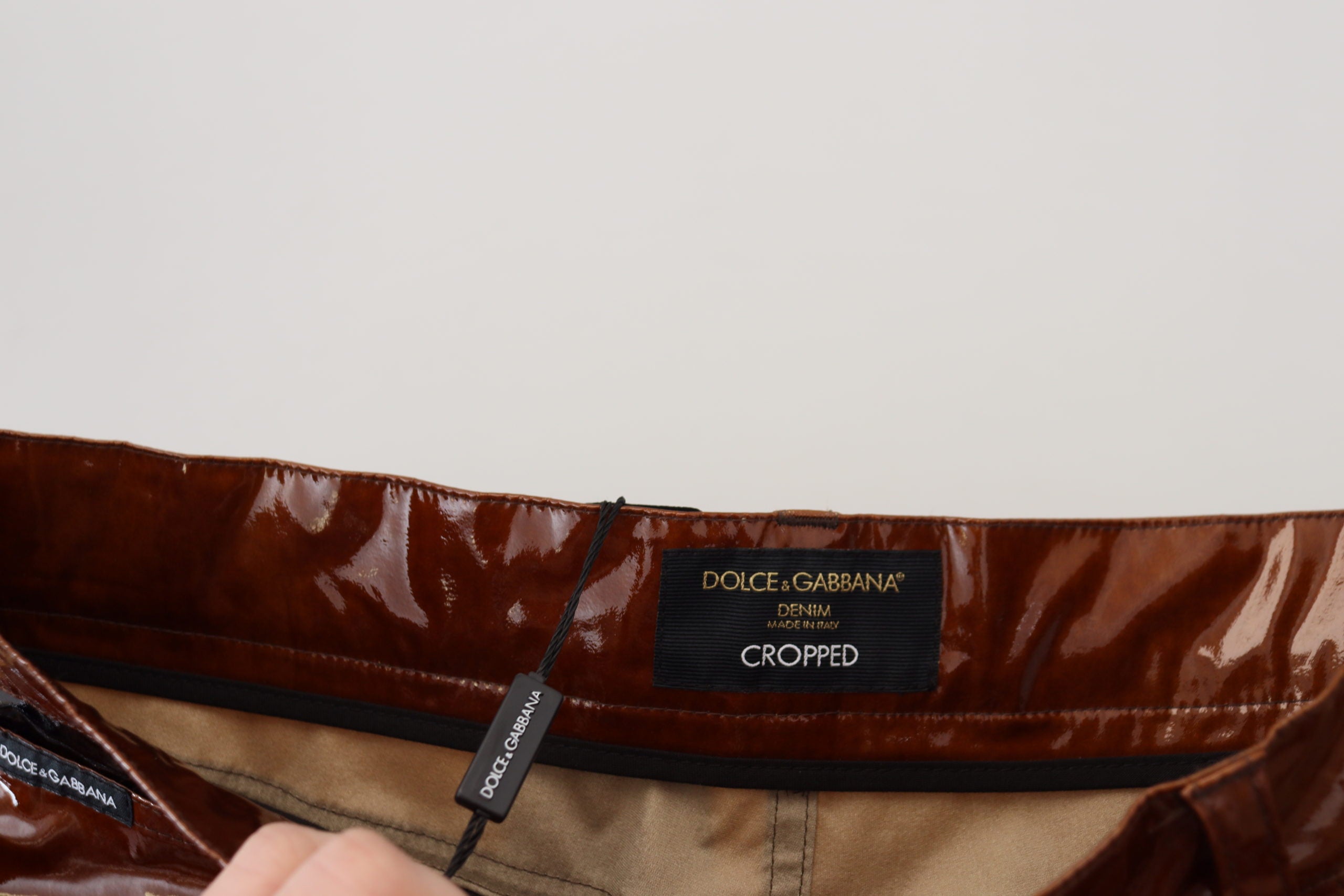 Dolce & Gabbana Multicolor Shiny Slim Fit Men's Denim Jeans-5