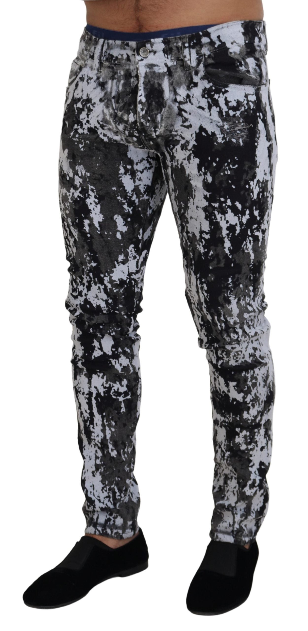 Dolce & Gabbana Multicolor Cotton Tie Dye Skinny Denim Jeans-2