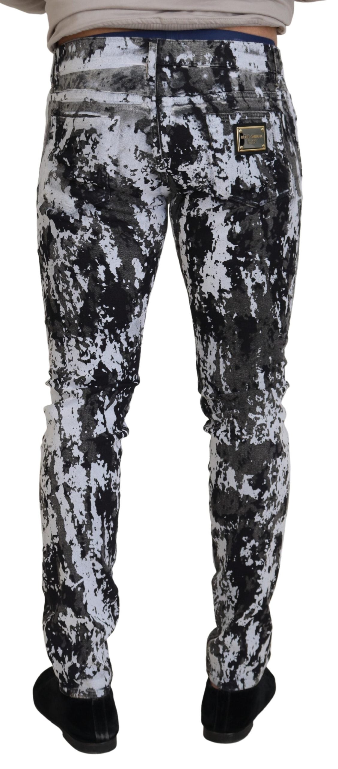 Dolce & Gabbana Multicolor Cotton Tie Dye Skinny Denim Jeans-3