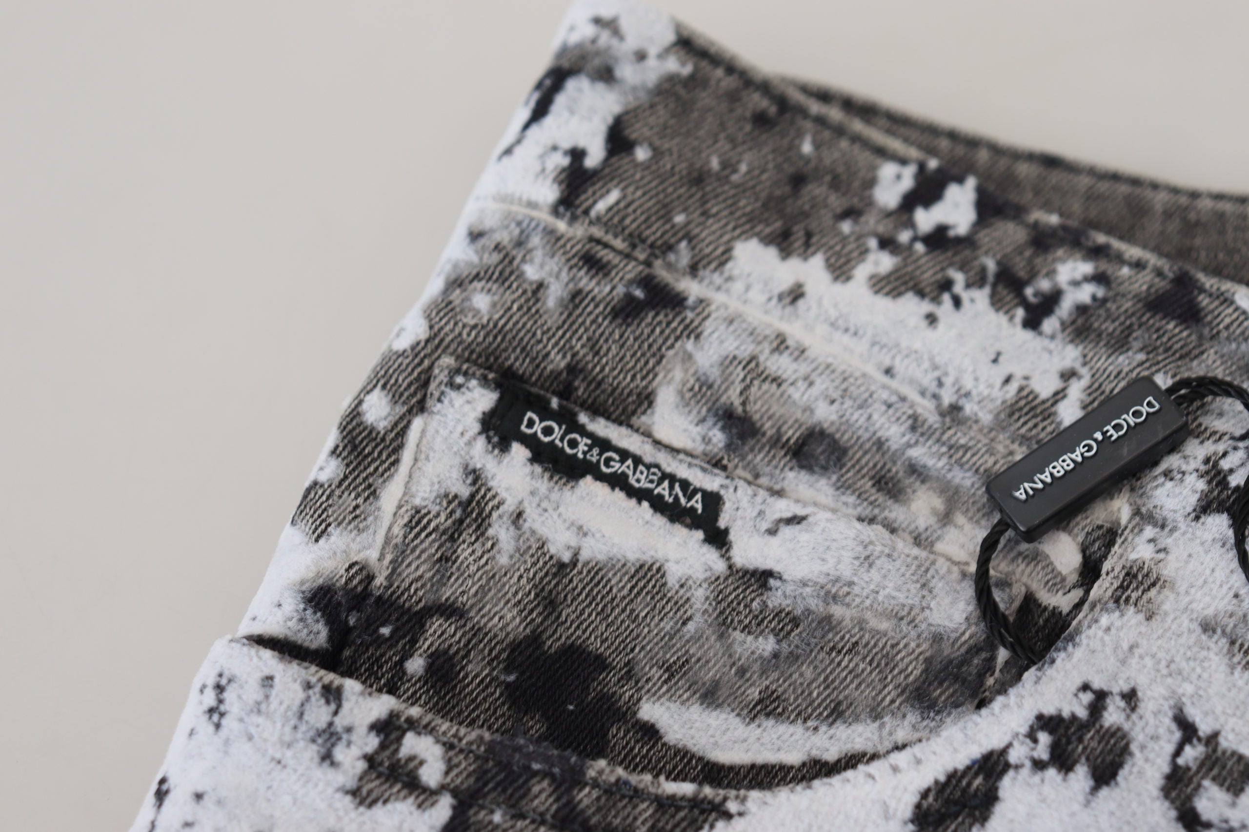 Dolce & Gabbana Multicolor Cotton Tie Dye Skinny Denim Jeans-6