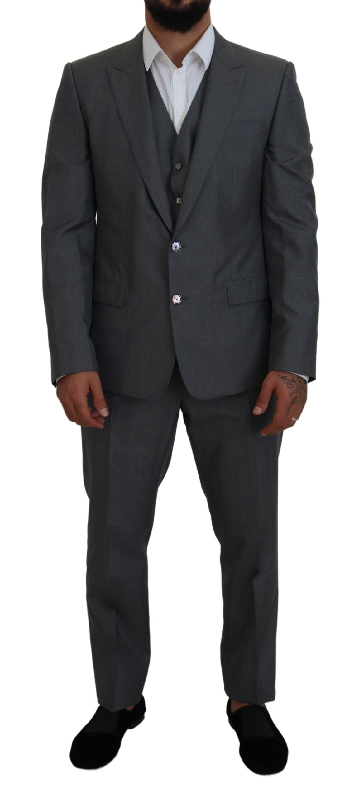 Dolce & Gabbana Grauer MARTINI 3 Stück Slim Fit Anzug-1