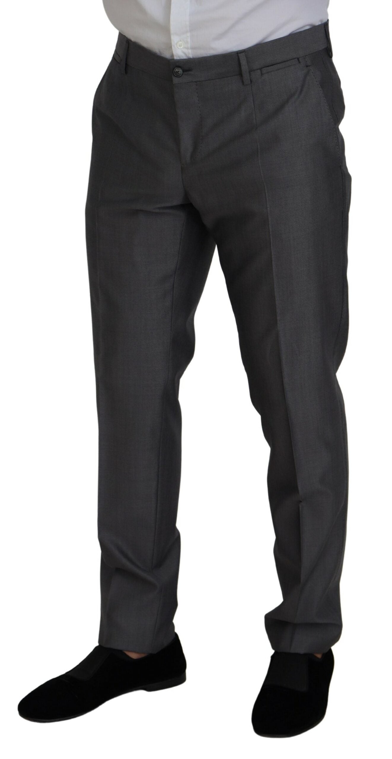 Dolce & Gabbana Grauer SICILIA 3 Stück Slim Fit Anzug-4