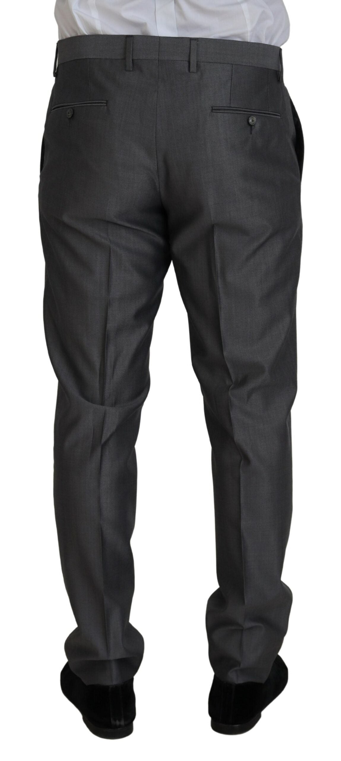 Dolce & Gabbana Grauer SICILIA 3 Stück Slim Fit Anzug-5