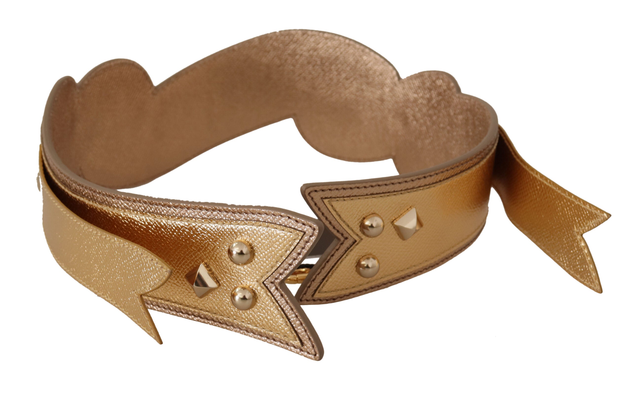 Dolce & Gabbana Gold Leder LOVE Patch Tasche Schulterriemen-2