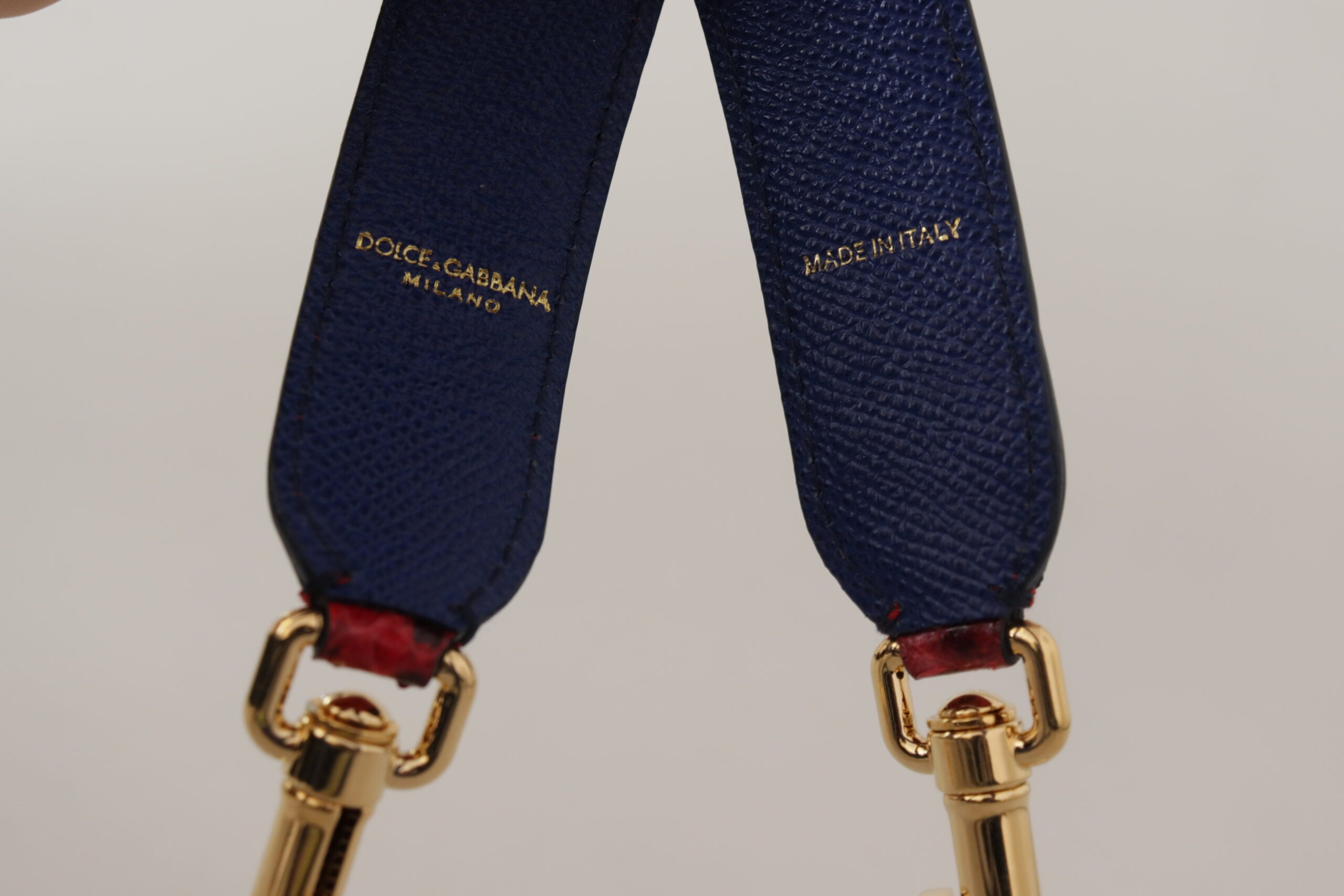 Dolce & Gabbana Red Exotic Leather with Crystals Shoulder Strap-3