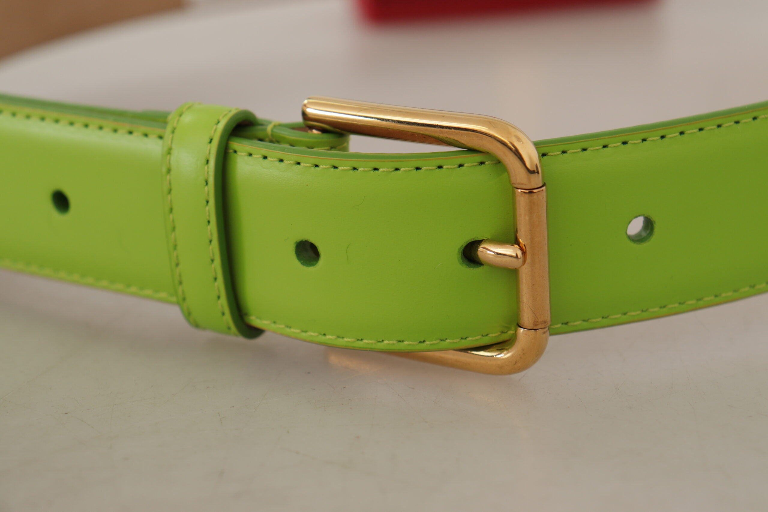 Dolce & Gabbana Green Leather Devotion Heart Micro Bag Headphone Belt-3