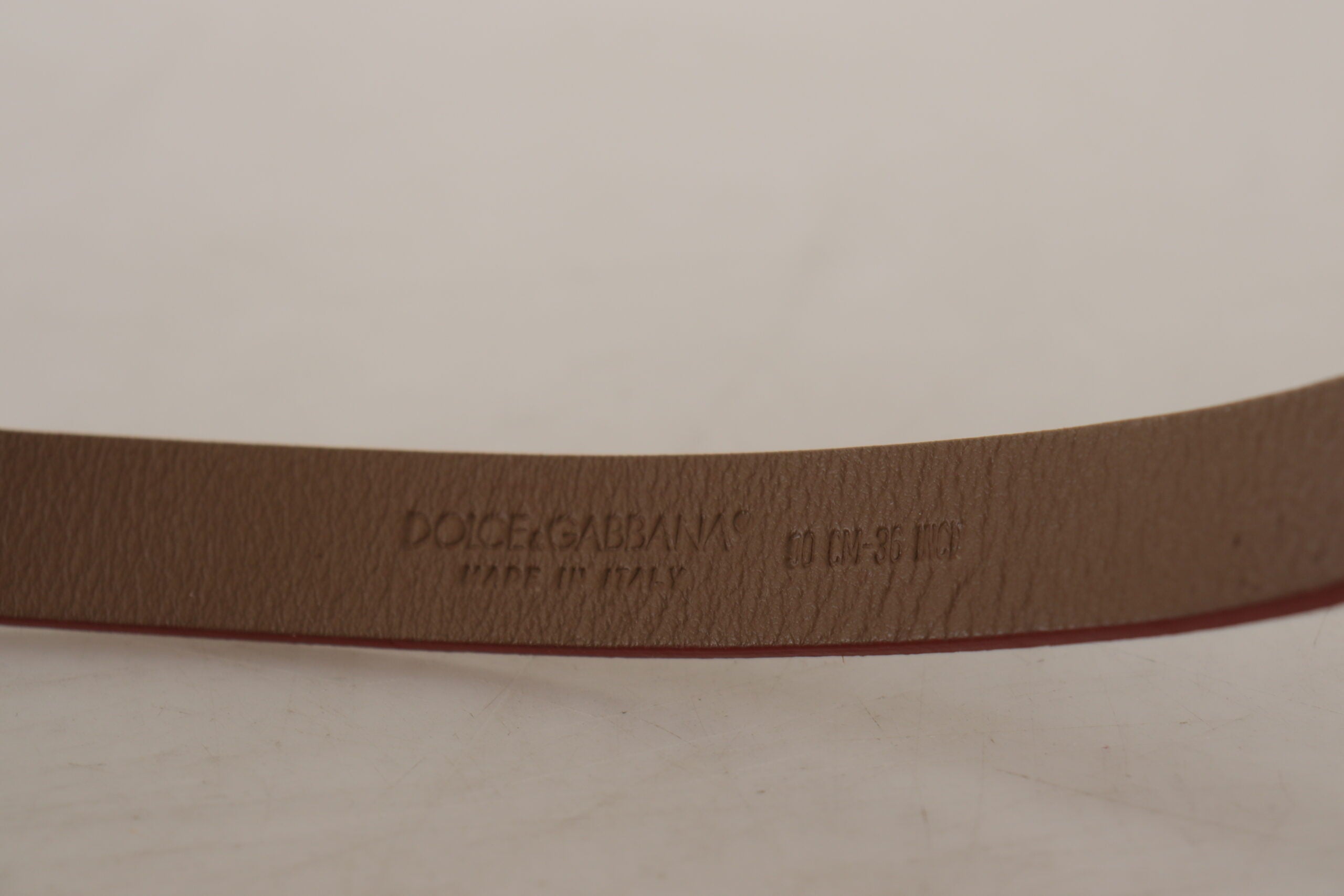 Dolce & Gabbana brown logo engraved metal belt with belt buckle-8